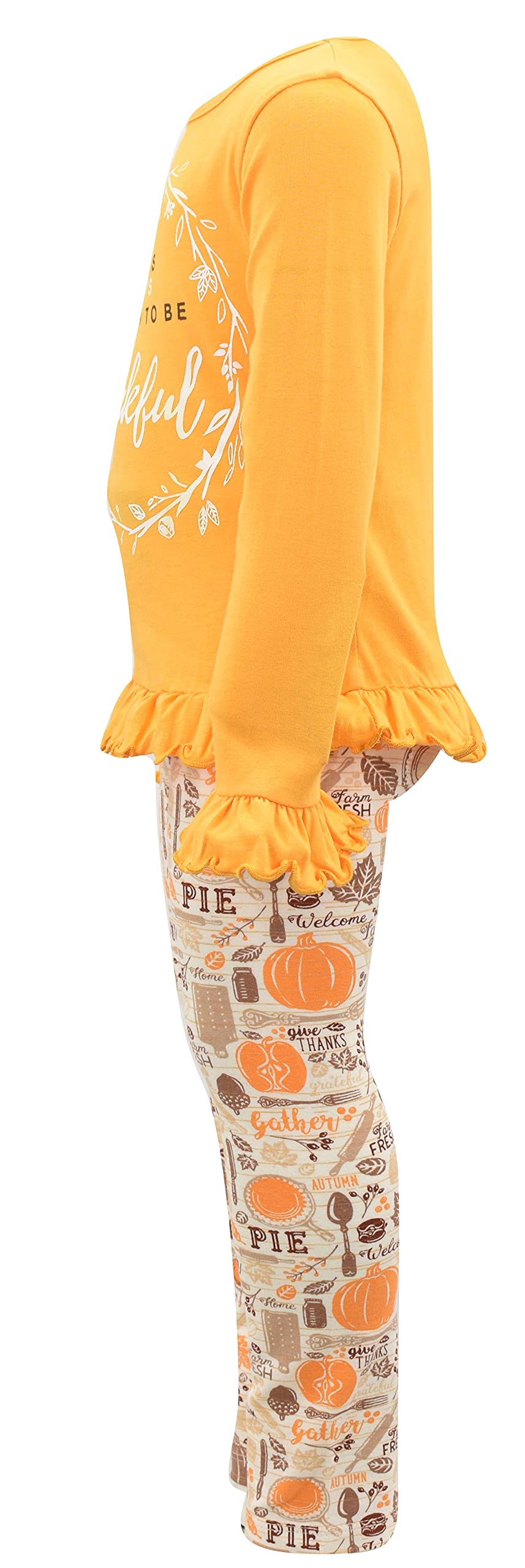 Girls 2-Piece Leggings Outfit with Ruffle Waist - Toddler Clothes Set for Playtime