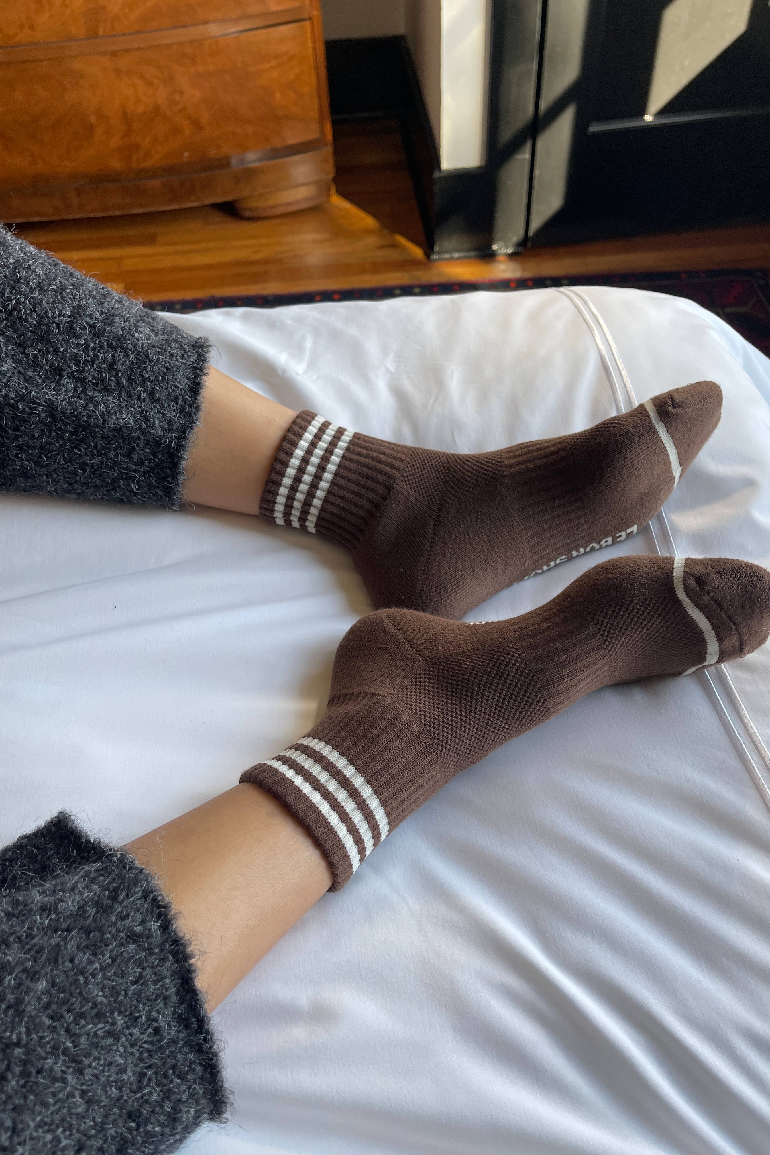 Girlfriend Socks | Iris Pattern Cozy Couple Socks for Women - Perfect Gift for Her, Valentine's Day, Anniversary & Everyday Wear