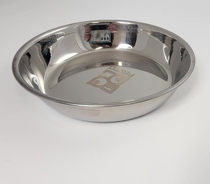 Premium Kumar Cat Heavy Plate - Durable Stainless Steel Pet Bowl for Cats - Perfect for Indoor, Outdoor & Travel Use