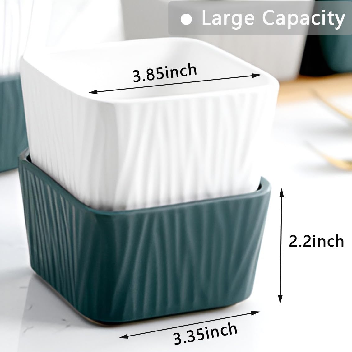 Cute White Paper Clip Holder for Desk - Bobby Pin & Hair Clip Organizer - Office & Home Desktop Dispenser for Binder Clips - Perfect for Office Organization & Craft Room Storage