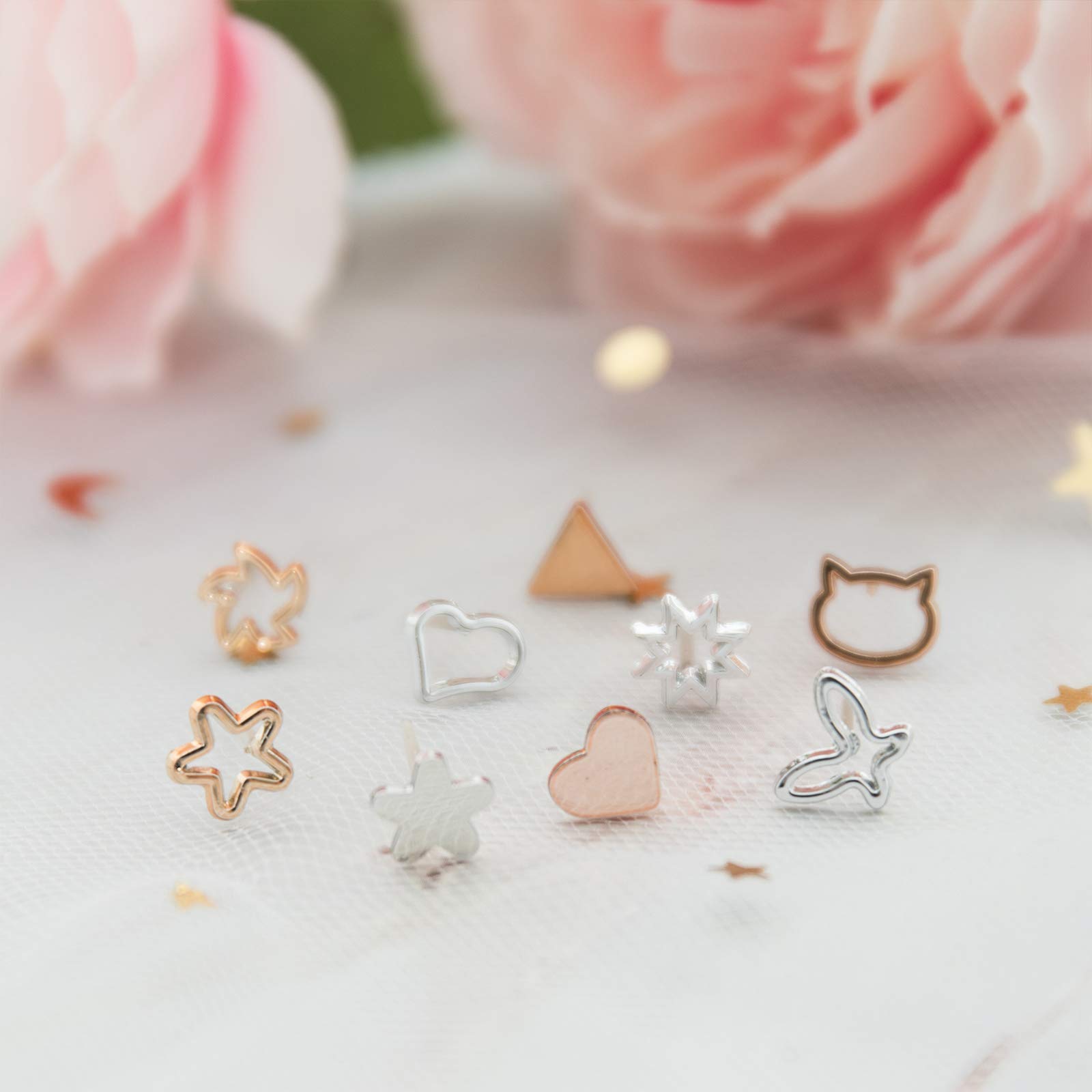 NEWITIN 100 Pairs Hypoallergenic Polymer Clay Stud Earrings Set - Colorful Cute Plastic Earrings for Women | Perfect for Everyday Wear, Gifts & Fashion Accessories