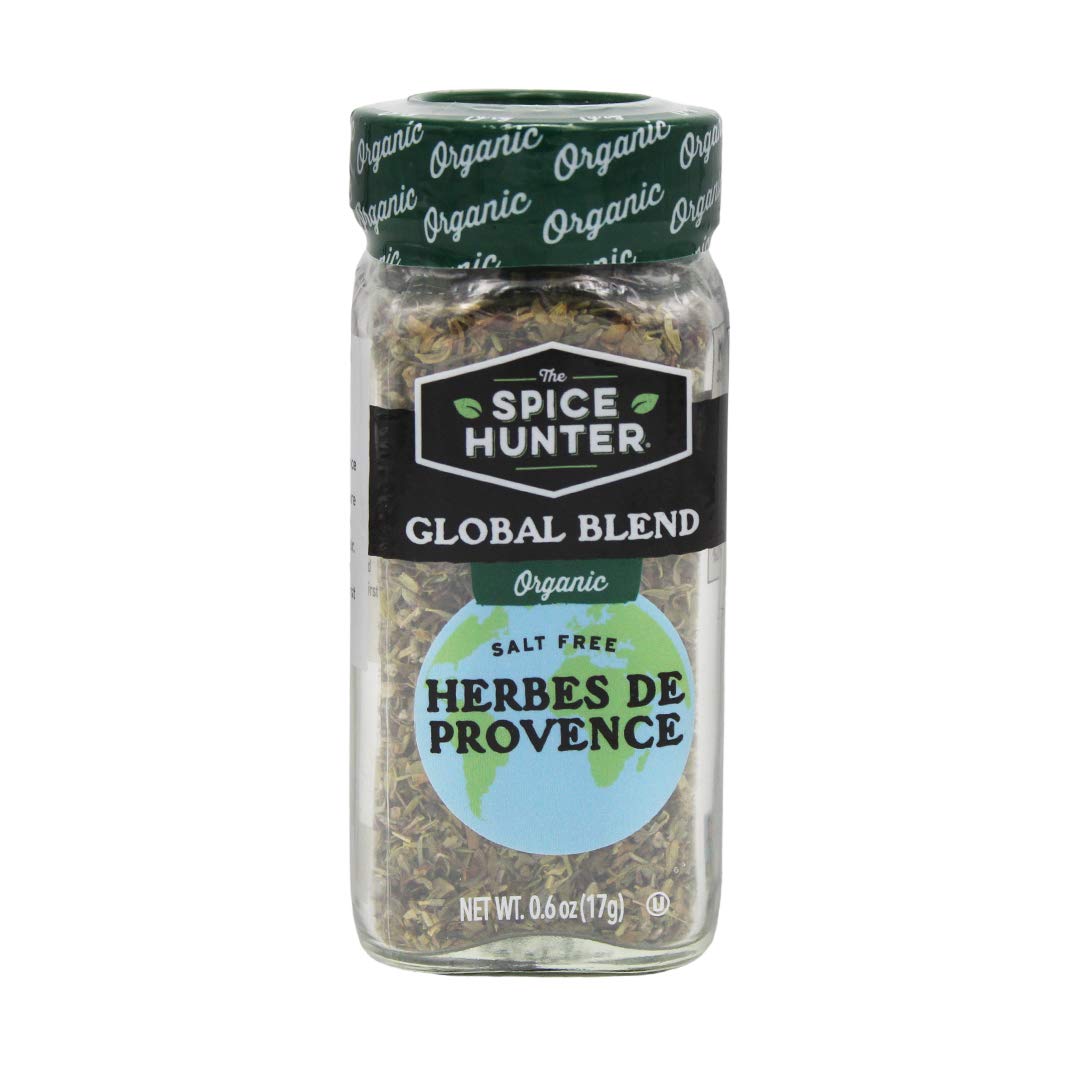 Organic Herbes De Provence by The Spice Hunter - 6 Pack of 0.6-Ounce Jars | French Seasoning Blend for Roasting, Grilling & Baking | Perfect for Chicken, Fish & Vegetables