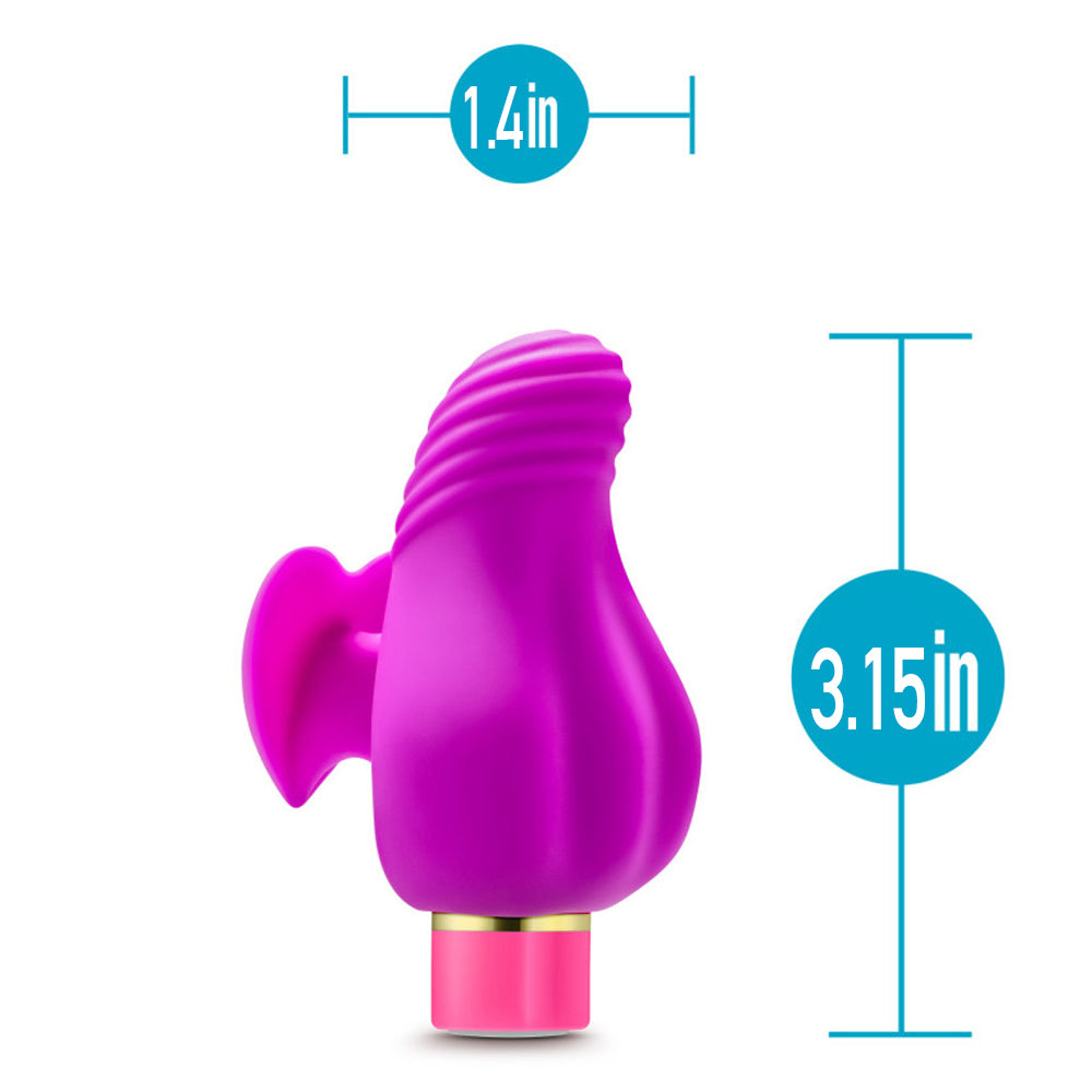Aria Erotic AF Ergonomic Heart Finger Vibrator - Waterproof & Rechargeable for Sensual Pleasure - Perfect for Couples, Solo Play & Travel