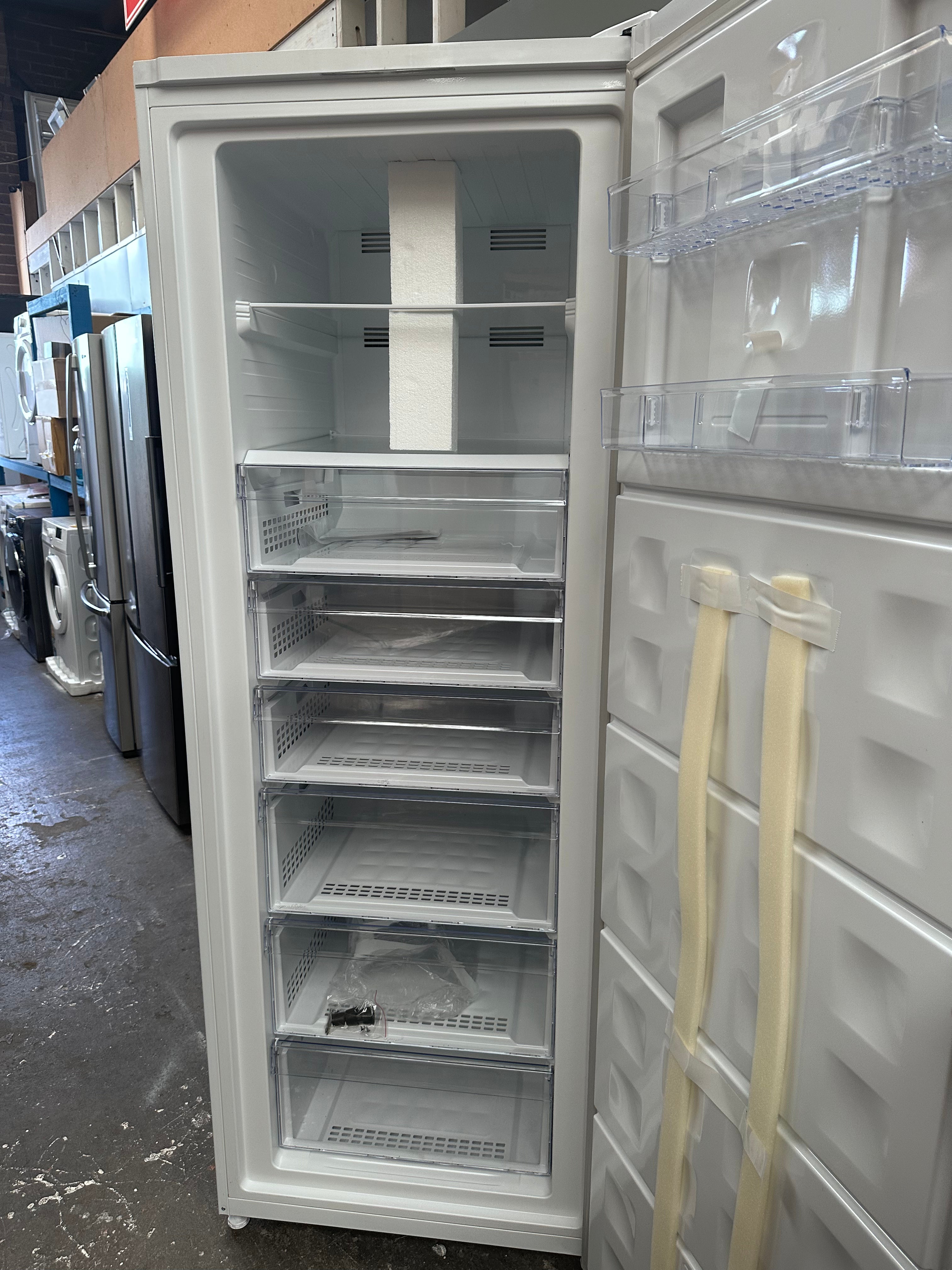 Beko 404L Frost Free Upright Freezer BVF404W - European Made, Energy Efficient, 12 Month Warranty - Perfect for Home, Restaurant & Commercial Kitchen Storage