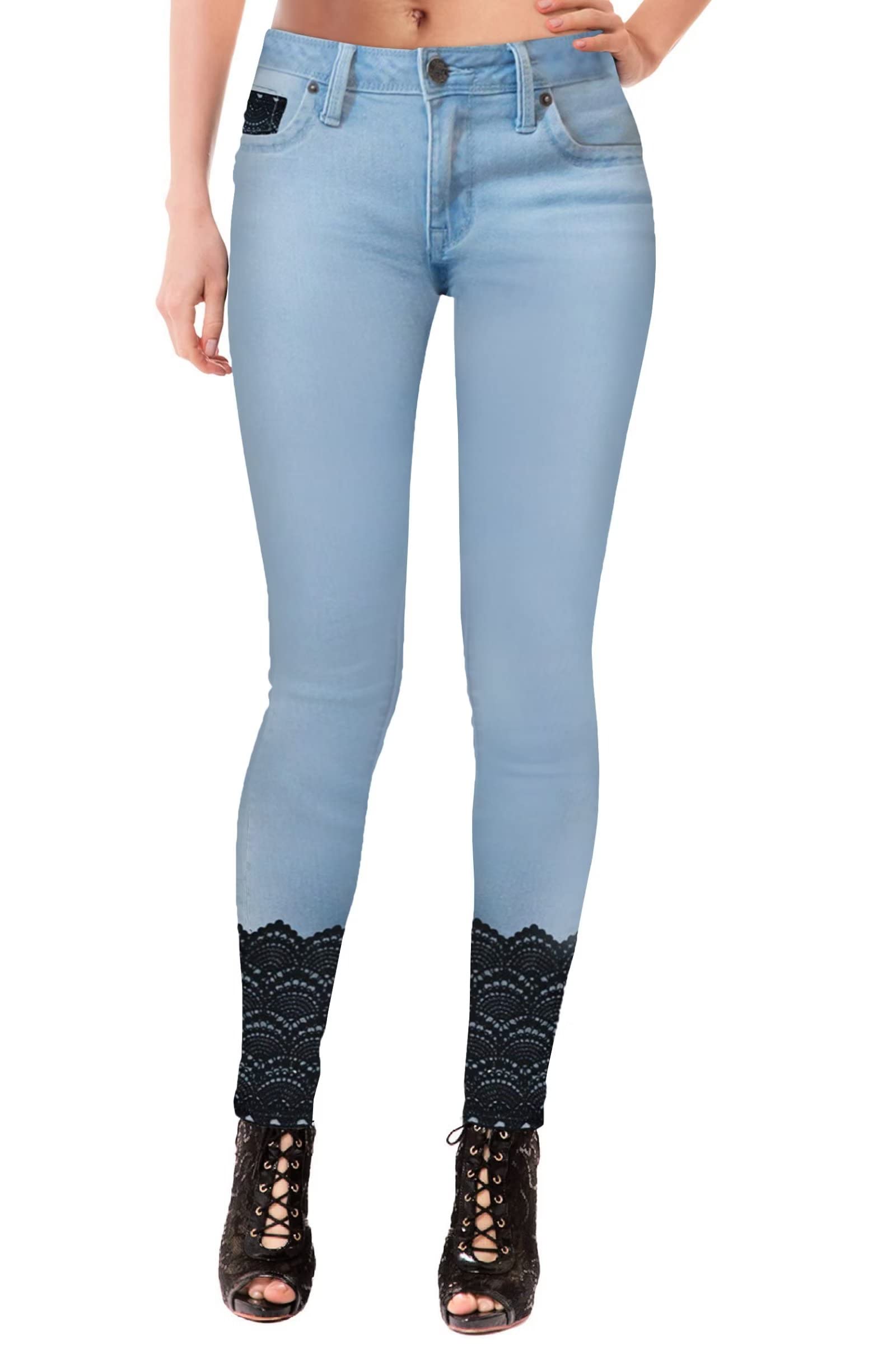 Hybrid & Company Women's Butt Lift Super Comfy Stretch Ripped Skinny Jeans - High Waisted Denim Pants for Casual Outfits & Night Out