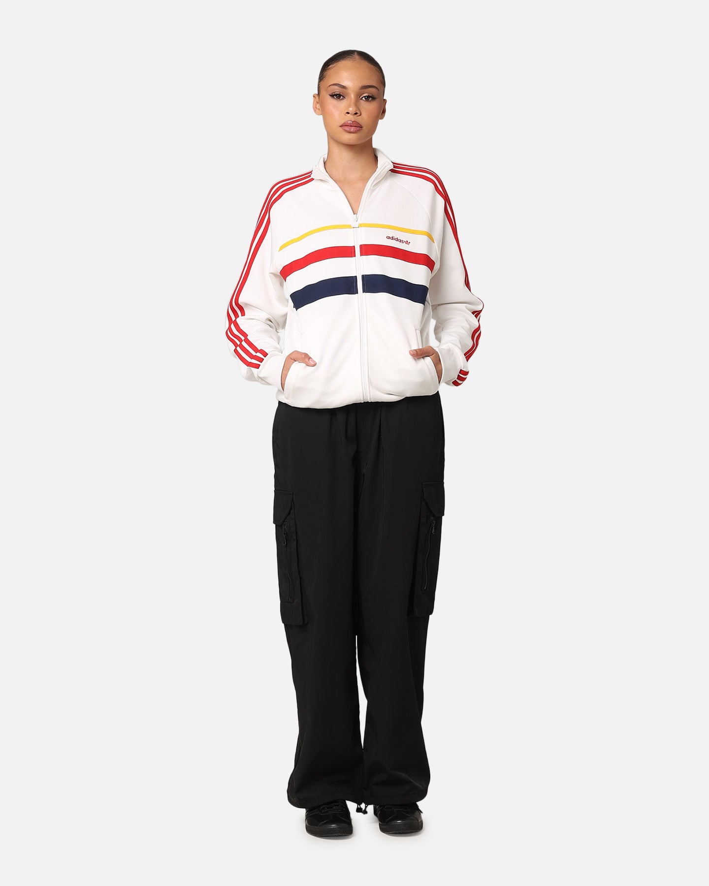 Adidas First Track Jacket - Lightweight Running Jacket for Men & Women | Cloud White | Windproof & Breathable for Outdoor Sports & Jogging