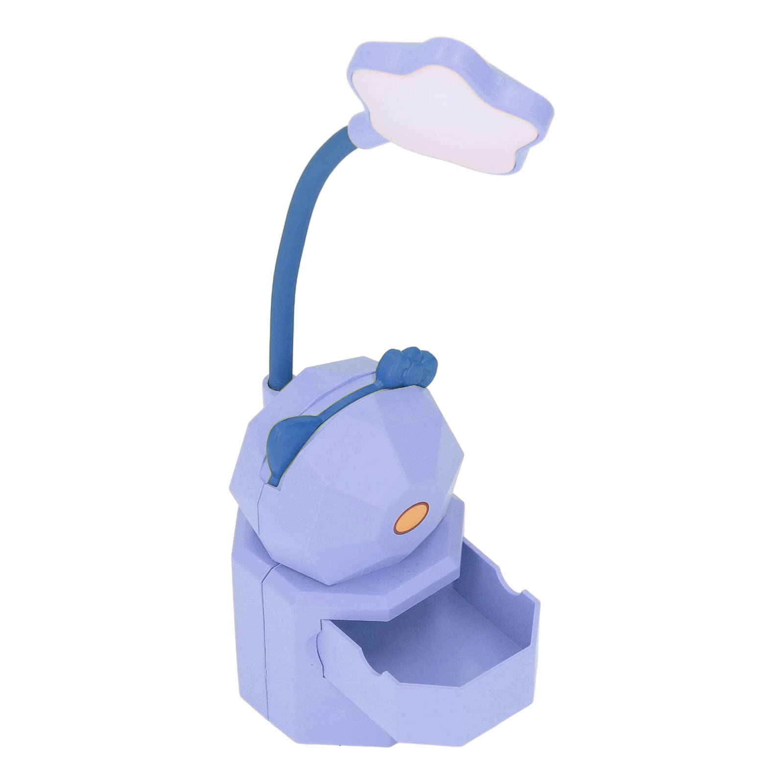 Adjustable LED Desk Lamp with 360° Rotation & Eye Protection - Purple Study Light for Reading, Writing, and Office Work