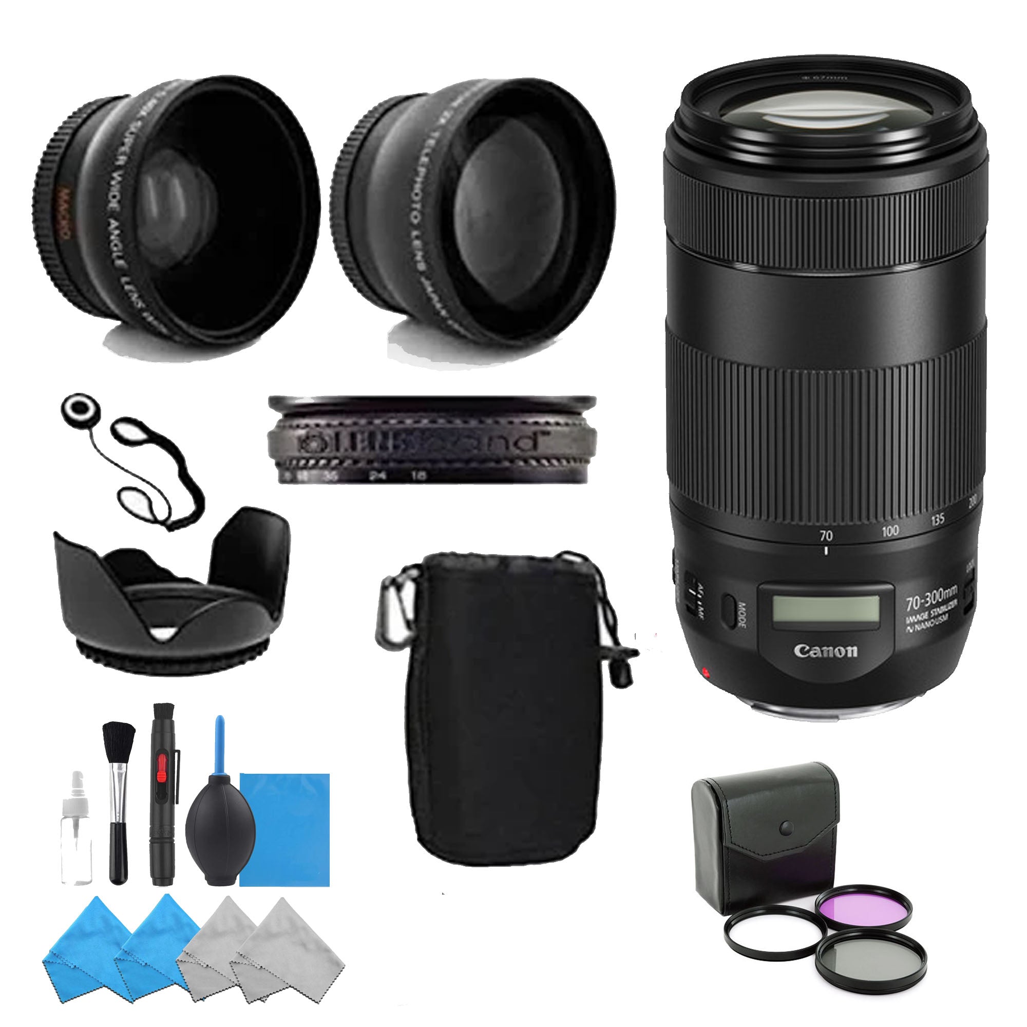 Canon EF 70-300mm f/4-5.6 IS II USM Telephoto Zoom Lens with Image Stabilization - Professional Photography Bundle for Wildlife, Sports & Travel Photography