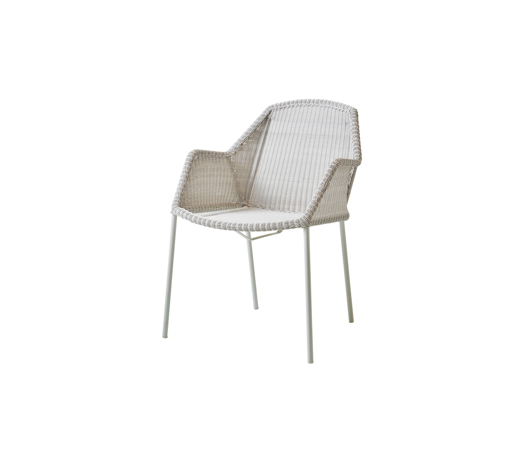Breeze Stackable Outdoor Dining Armchair Set of 2 - Weather-Resistant Patio Chairs for Backyard, Poolside & Garden Relaxation