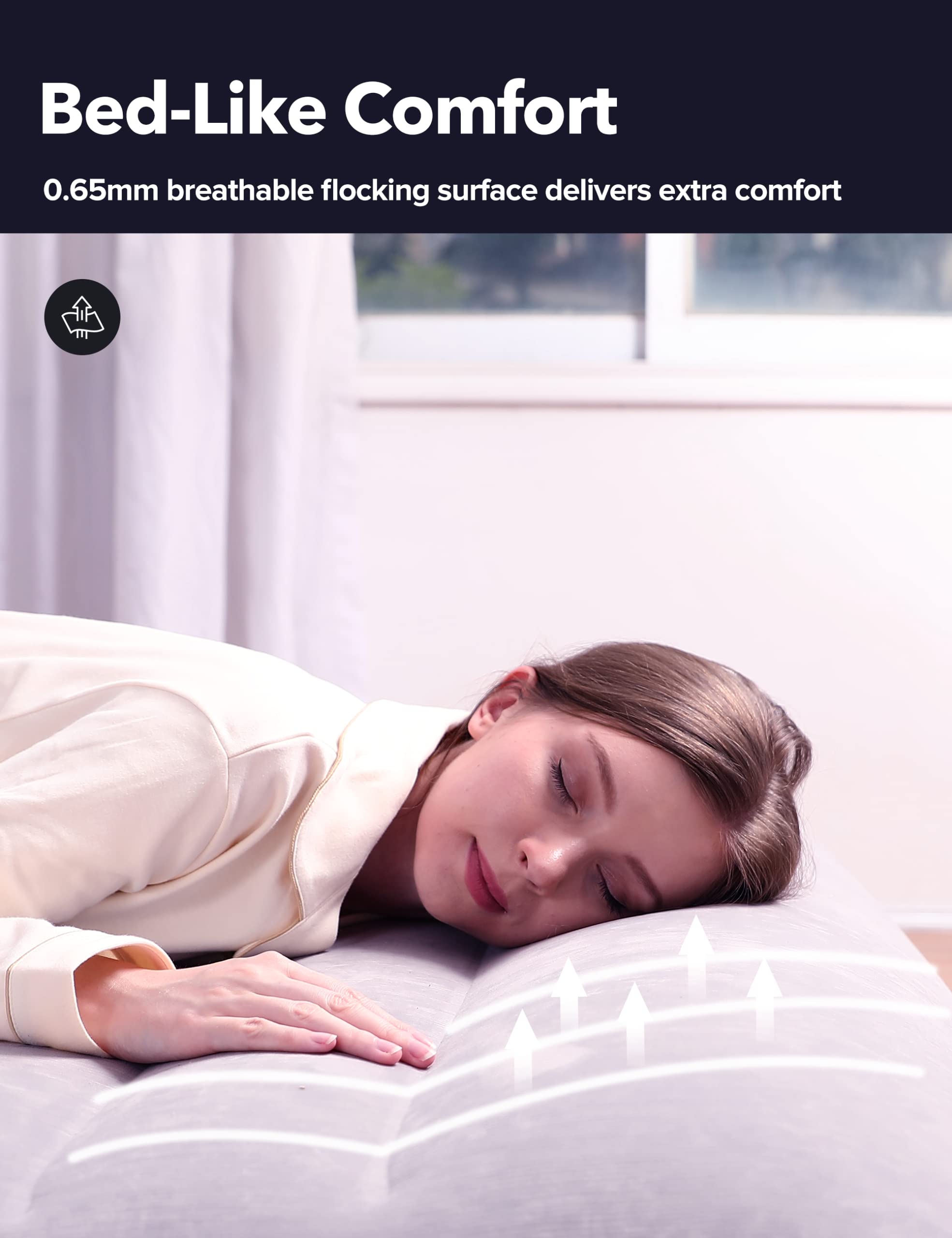 **Queen Air Mattress with Built-in Pump - Inflatable Comfortable Mattress for Camping, Home & Guest Use - Durable High Luxury Air Bed for Family, Elderly & Travel - Perfect for Indoor, Outdoor & Emergency Use**
