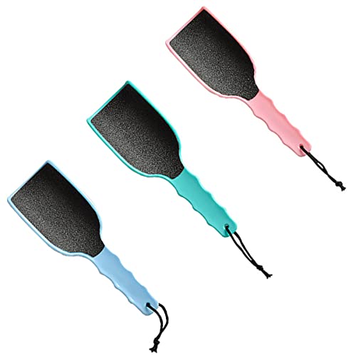 FRCOLOR 3-Pack Foot File Set - Dead Skin Remover, Pedicure Foot Rasp & Brush for Smooth Feet - Perfect for Home Pedicure, Callus Removal & Foot Care