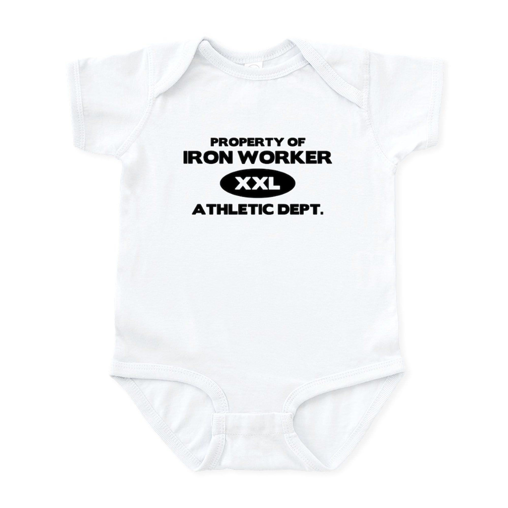 CafePress Iron Worker Infant Bodysuit - Cute Baby Romper for Boys & Girls | Perfect for Playtime, Daycare & Family Photos