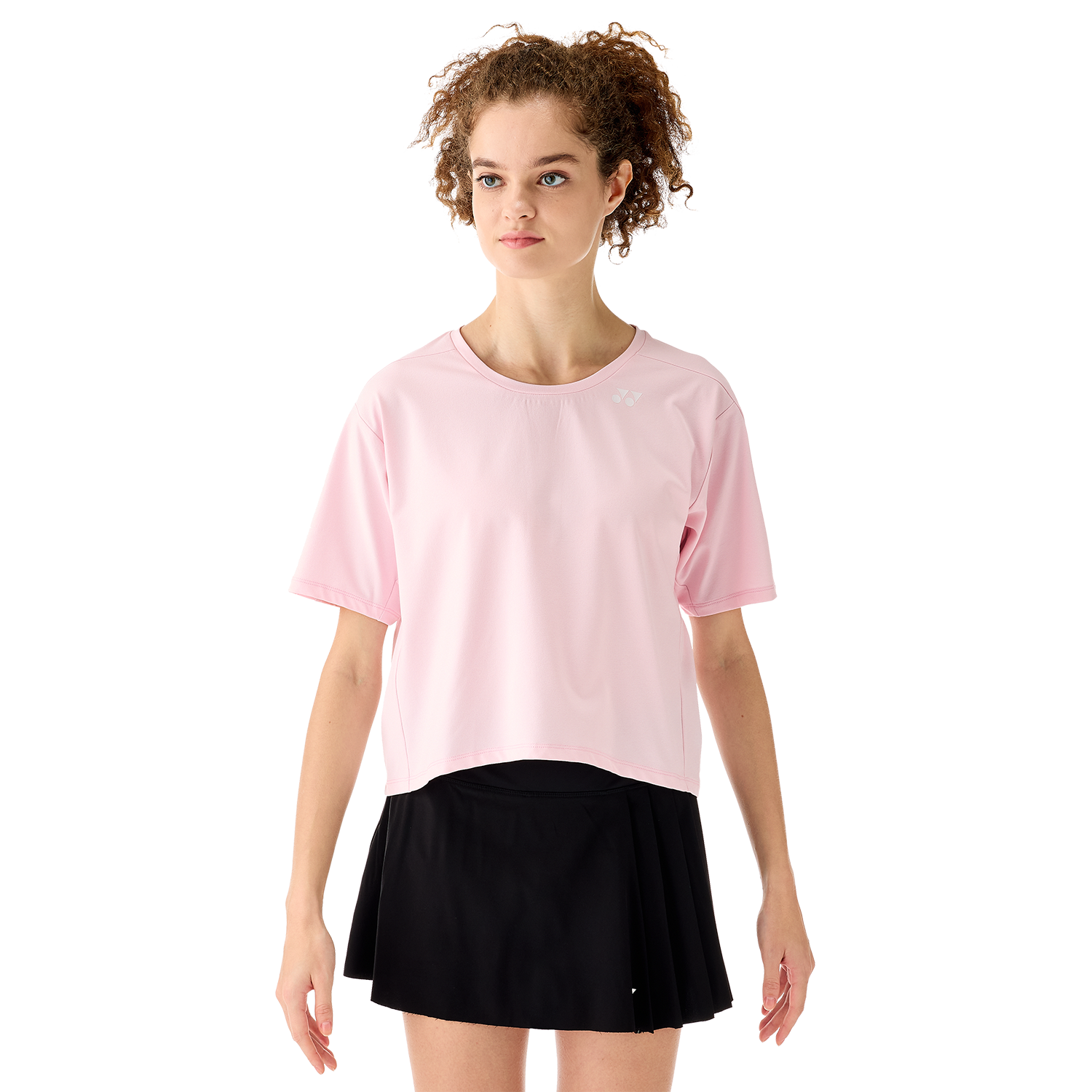 Yonex Women's Badminton & Tennis Sports Shirt 16766EX - Breathable Quick-Dry Powder Pink Athletic Top for Training & Competition