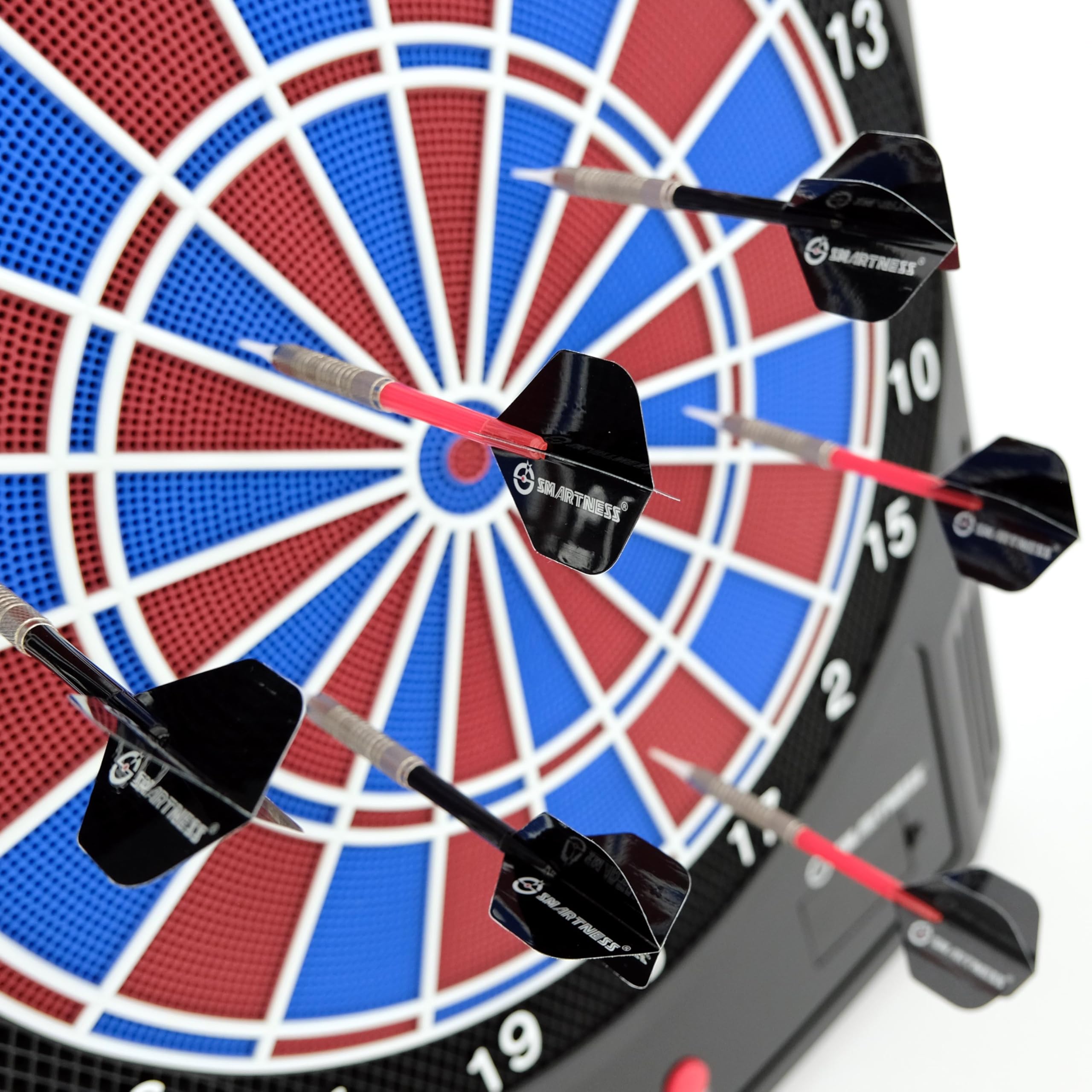 Smartness Carromco 94014 Electronic Dartboard with Turbo Charger - Bluetooth App Connectivity for Score Tracking | Perfect for Home Game Rooms, Bars & Family Game Nights