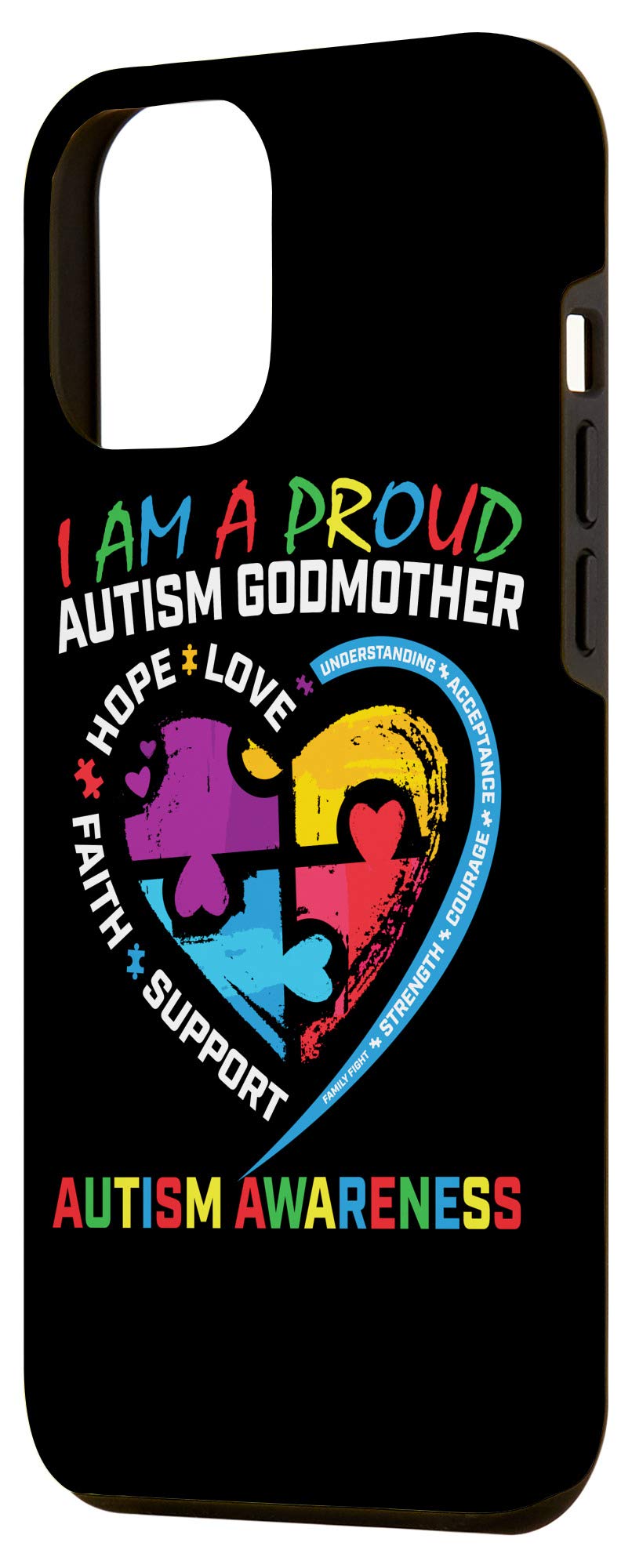 iPhone 12 Pro Max Case - Autism Awareness Puzzle Heart Design - Premium Protective Cover for Women - Perfect for Daily Use, Work & Special Occasions