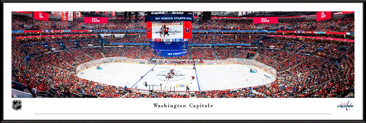 Washington Capitals Panoramic Posters & Framed Pictures - NHL Team Wall Art by Blakeway Panoramas - Perfect for Home, Office & Sports Fan Cave Decor