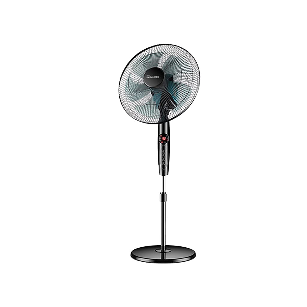 High Energy Adjustable Pedestal Fan with Remote - 12 Speed Settings & 7.5 Hour Timer - Rechargeable Stand Fan for Home, Office, Camping & Outdoor Use - Quiet Cooling for Bedroom, Living Room & Workspaces