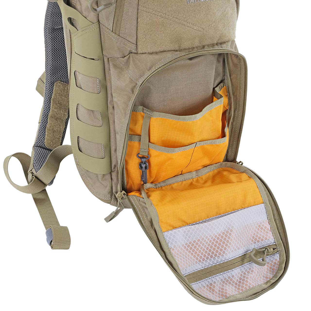 VANQUEST KATARA-16 Tactical Backpack for Outdoor Adventures - Durable Black Military Backpack for Hiking, Camping & Travel - Water Resistant Daypack with Multiple Pockets