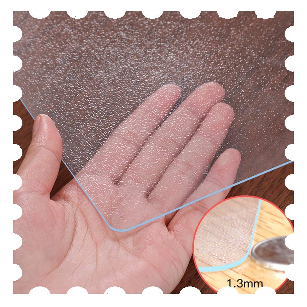 Non-Slip JIAJUAN Chair Mat for Carpeted Floors - 80x130cm Customizable Office & Home Carpet Protector - Durable 1.3mm Thick for Desk Chairs - Perfect for Home Office, Gaming Setup & Workspace Protection