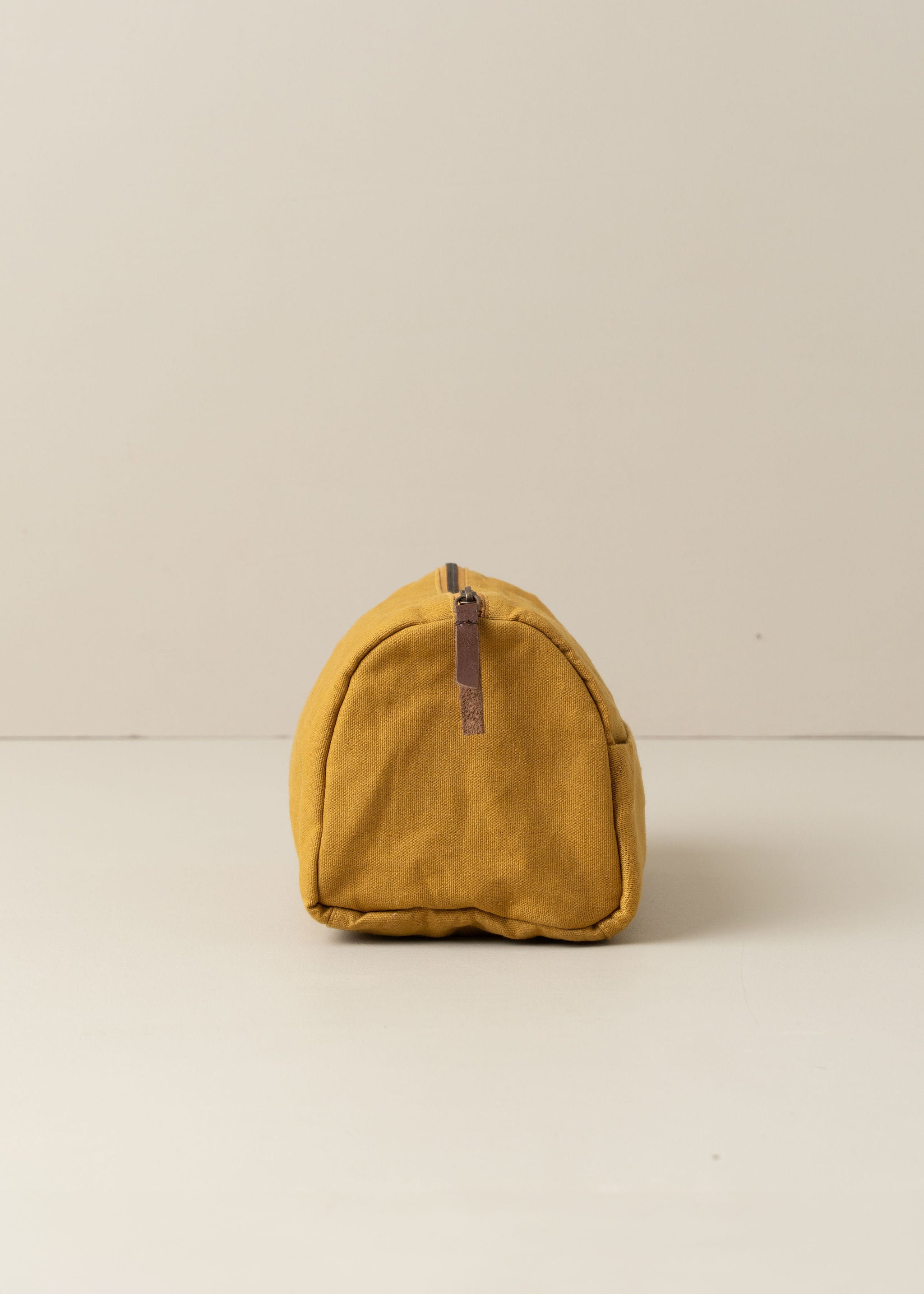 Journey Toiletry Canvas Bag - Waterproof Travel Cosmetic Organizer (Mustard Yellow) | Perfect for Camping, Gym & Weekend Getaways