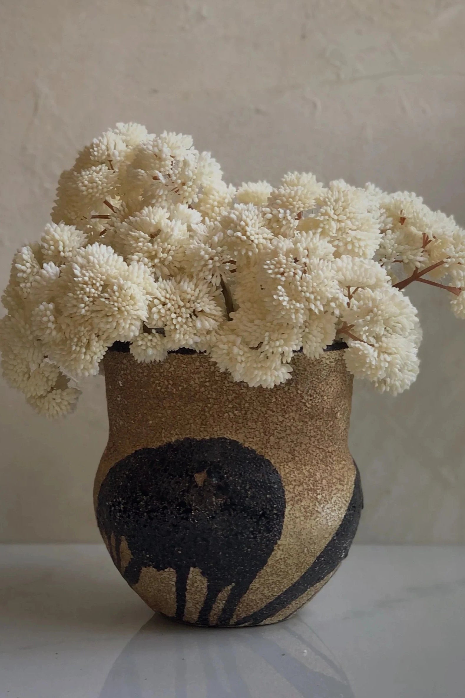 Midnight Sand Terracotta Planter - 10 Inch Rustic Flower Pot for Indoor Plants, Succulents & Home Decor | Perfect for Living Room, Patio & Garden Decorations