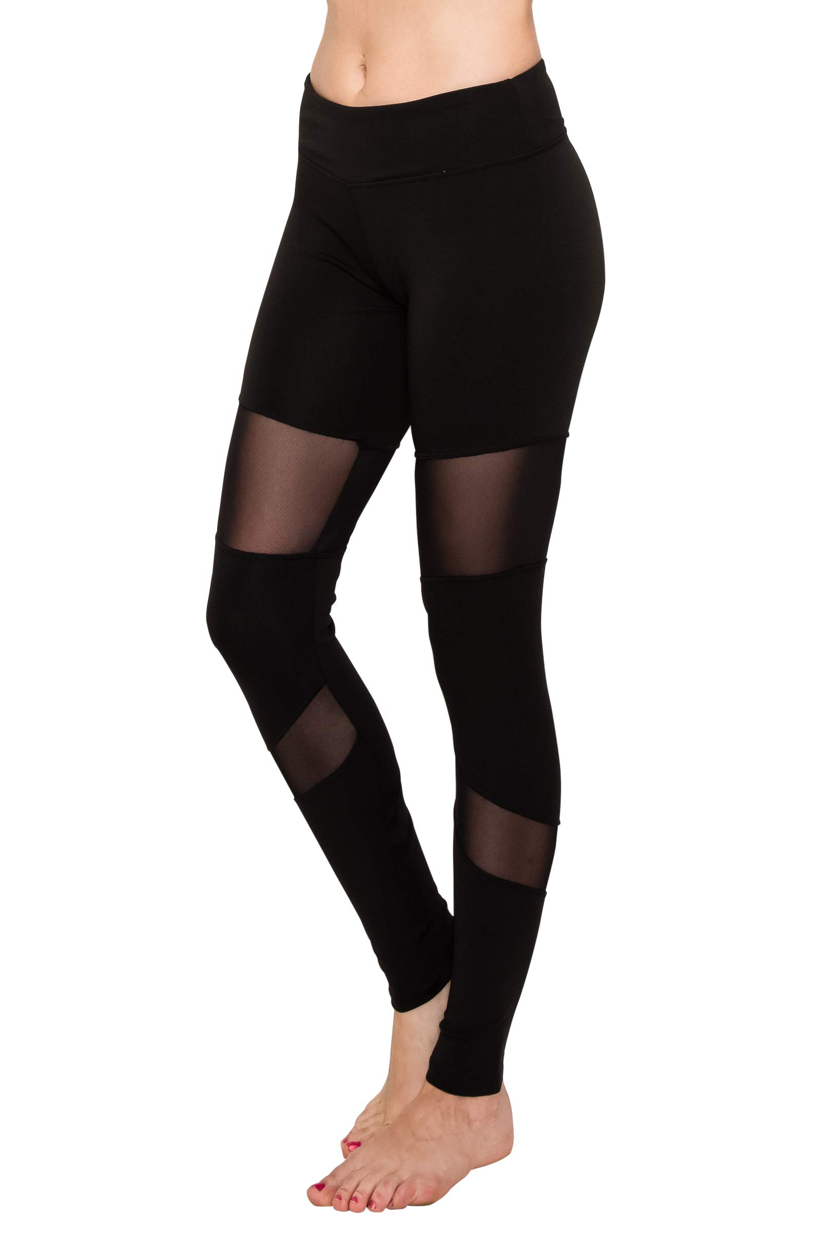 ALWAYS High Waisted Yoga Pants for Women - Breathable Mesh Stretchy Workout Leggings for Gym, Running & Activewear | Comfortable Fitness Pants for Yoga, Pilates & Daily Wear
