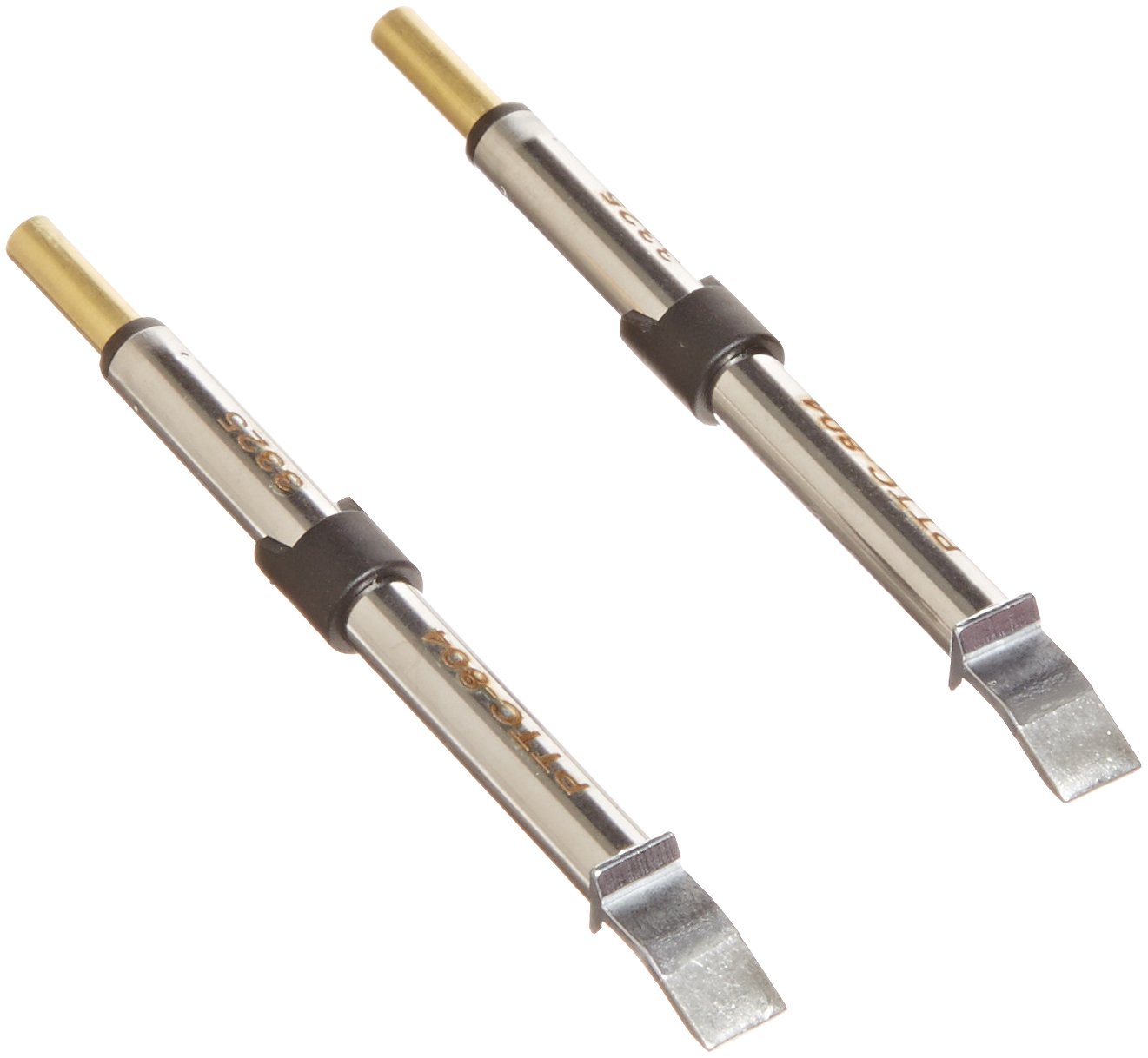 Metcal PTTC-804 PTTC Series 22° Bent Tip Tweezers - 0.7mm Tip Thickness, 6.35mm Tip Size, 12.7mm Length - Ideal for Ceramic Soldering & High-Thermal Electronics Repair (SMD, PCB, BGA Work)