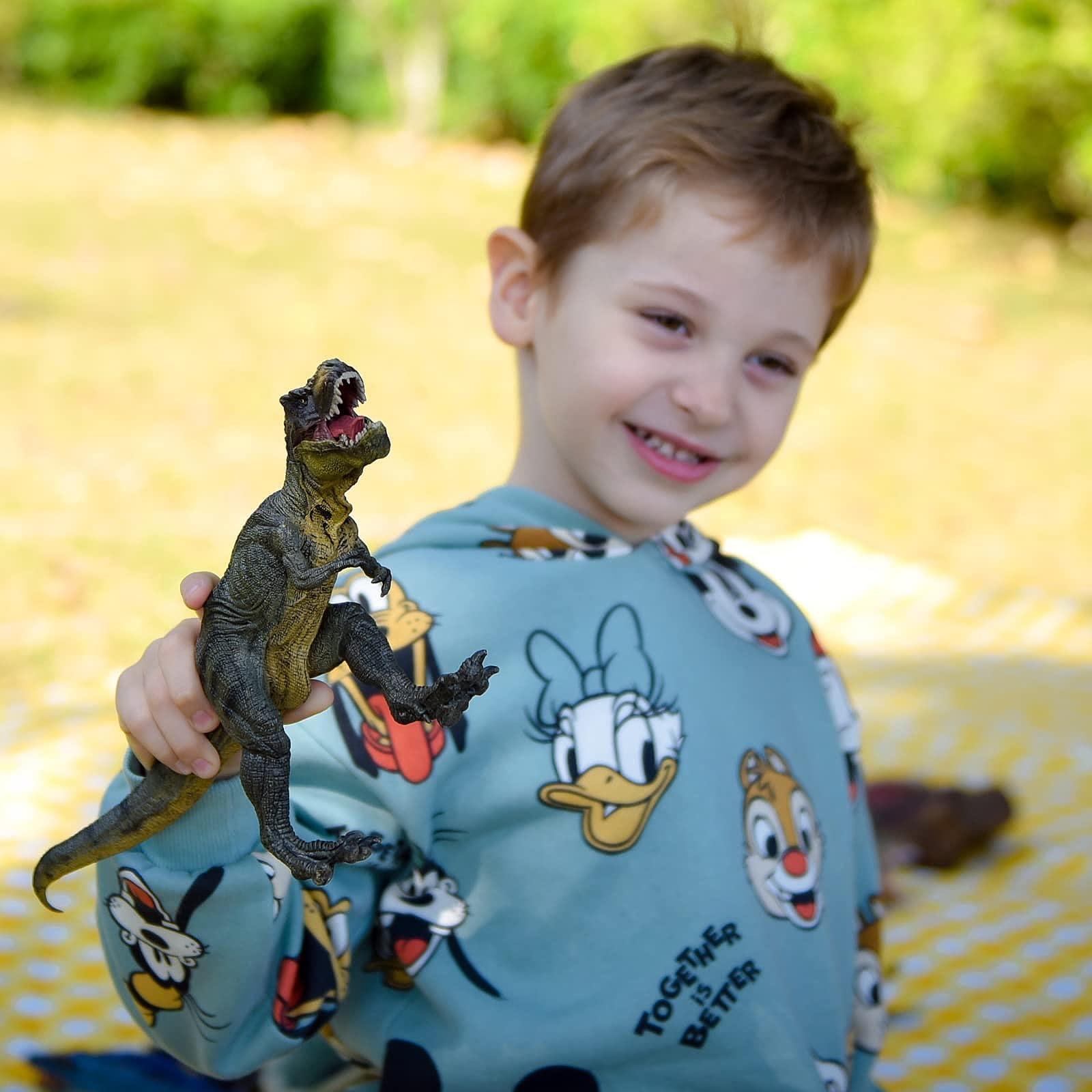 Gemini & Genius Tyrannosaurus Rex and Velociraptor Dinosaur Toy Set with Movable Jaw - Realistic Dinosaur World Action Figures for Kids Ages 3-12 | Perfect Birthday Gift, Cake Topper & Educational Play for Dinosaur Lovers