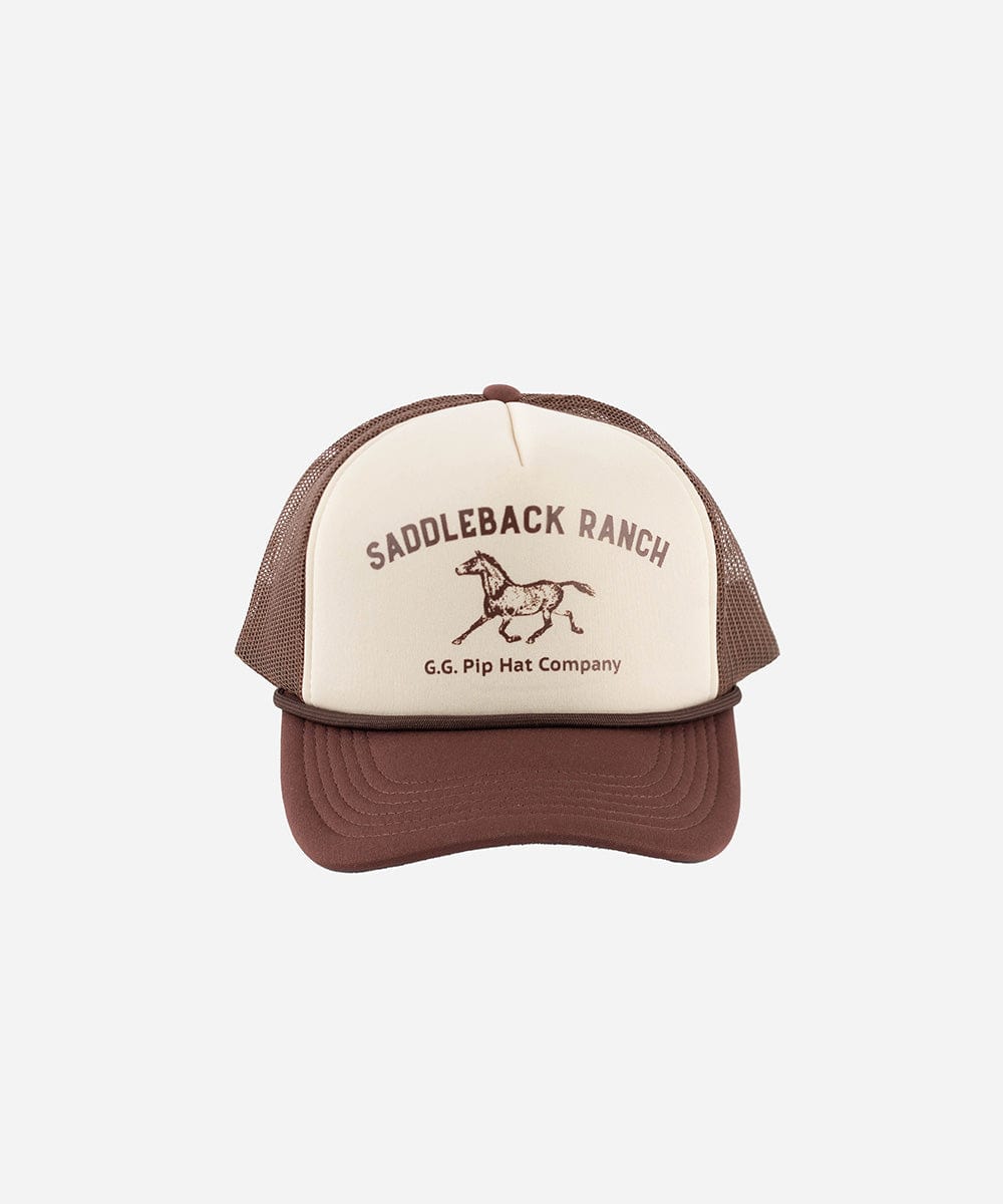 Premium Saddleback Ranch Trucker Hat - Durable Mesh Back & Adjustable Fit - Perfect for Outdoor Adventures, Rodeos & Country Lifestyle
