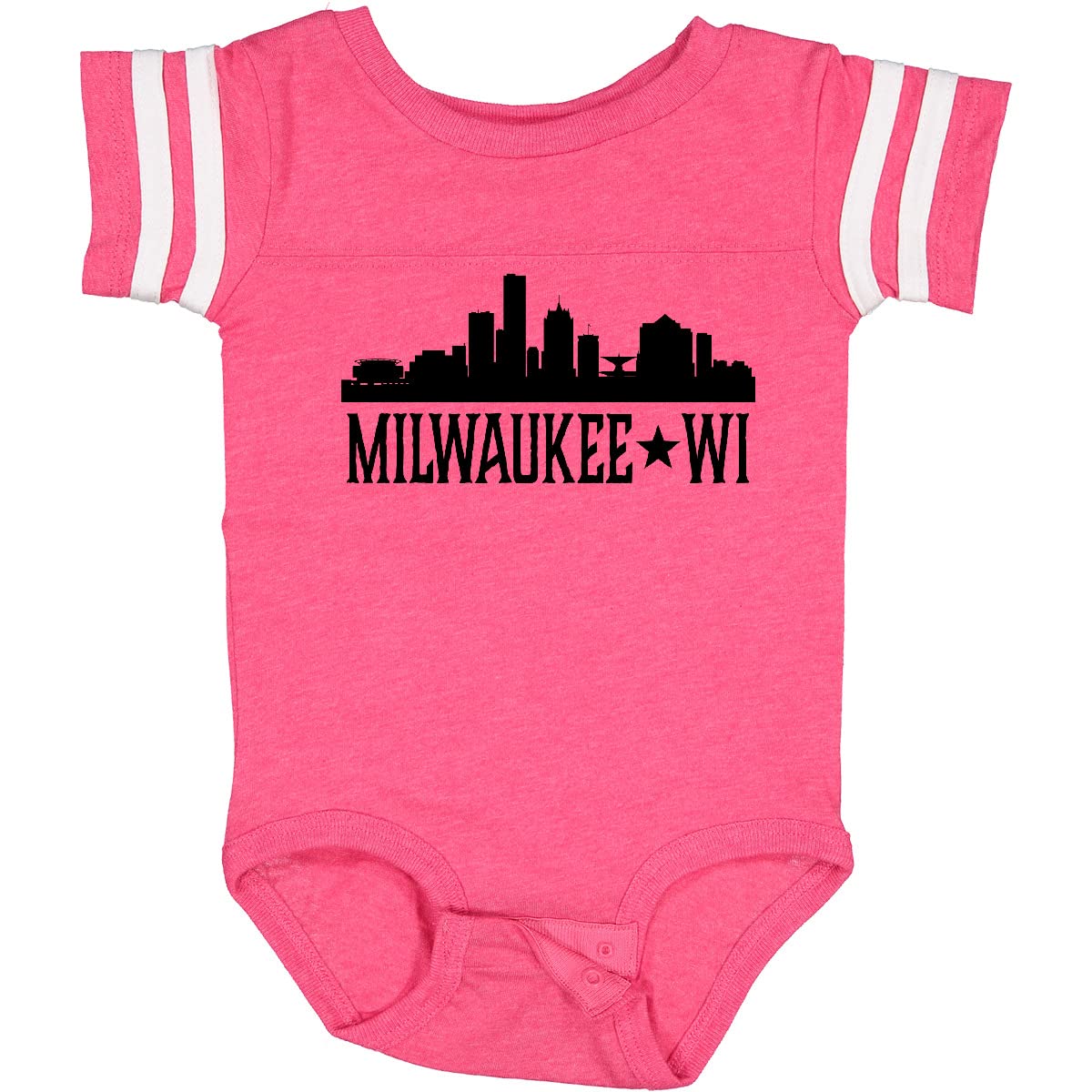 Inktastic Milwaukee Wisconsin City Skyline Baby Bodysuit - Cute Infant Onesie for Boys & Girls - Perfect for Family Outings, Photo Shoots & City Pride Gifts