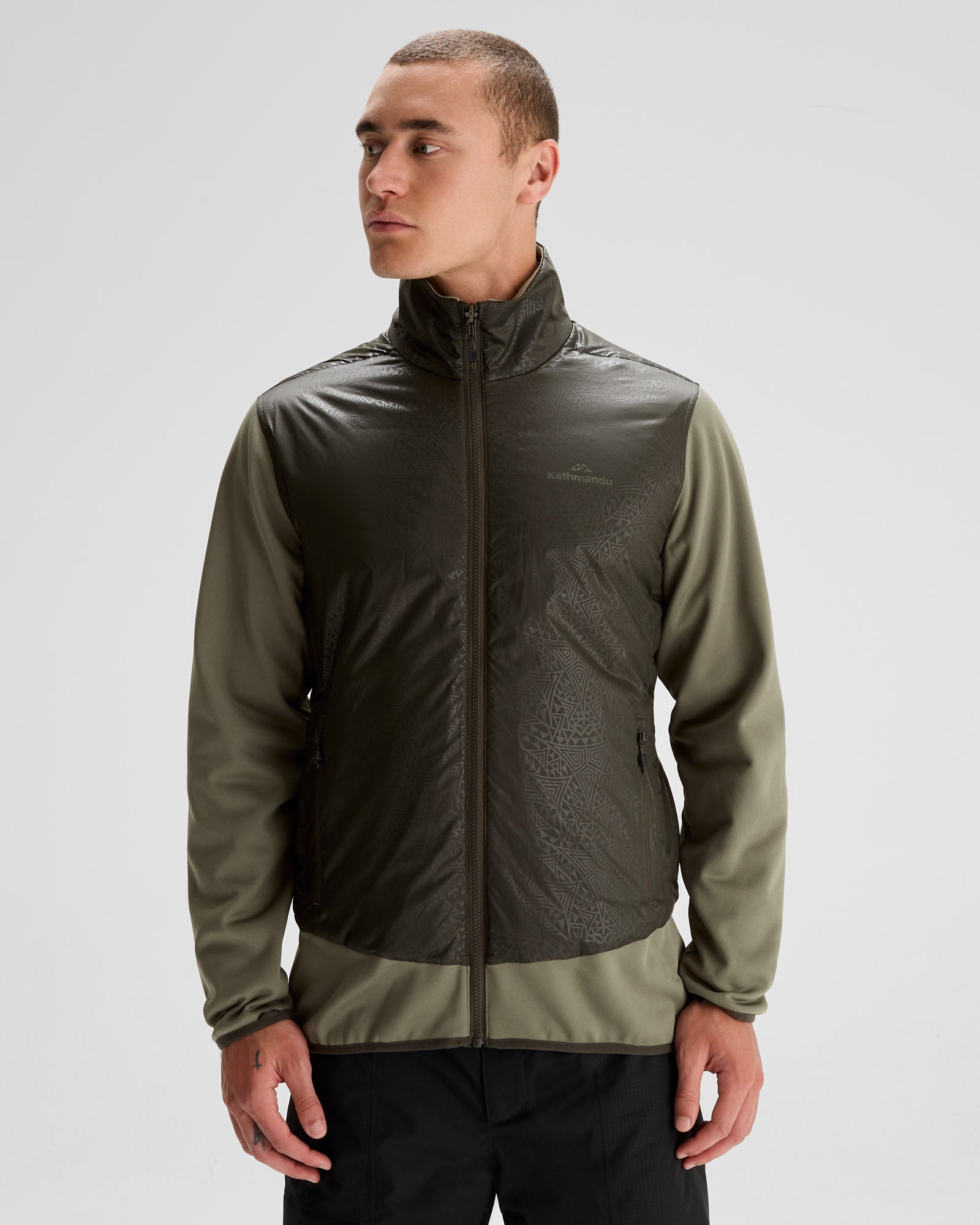 Men's PWDR Days 2L 3-in-1 Waterproof Snow Jacket - Beech/Dark Moss - Winter Skiing & Outdoor Activities