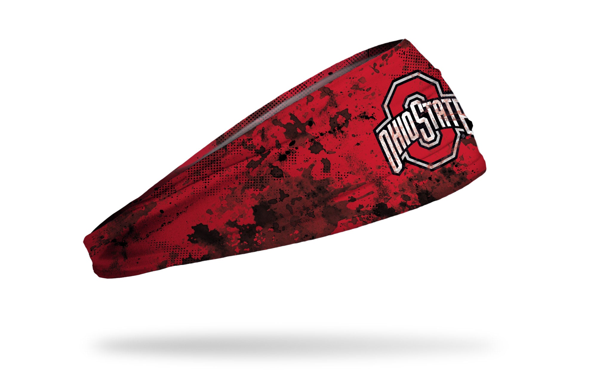 Ohio State Buckeyes Grunge Scarlet Big Bang Lite Headband - Perfect for Game Day, Sports Events & Fan Gear Collection