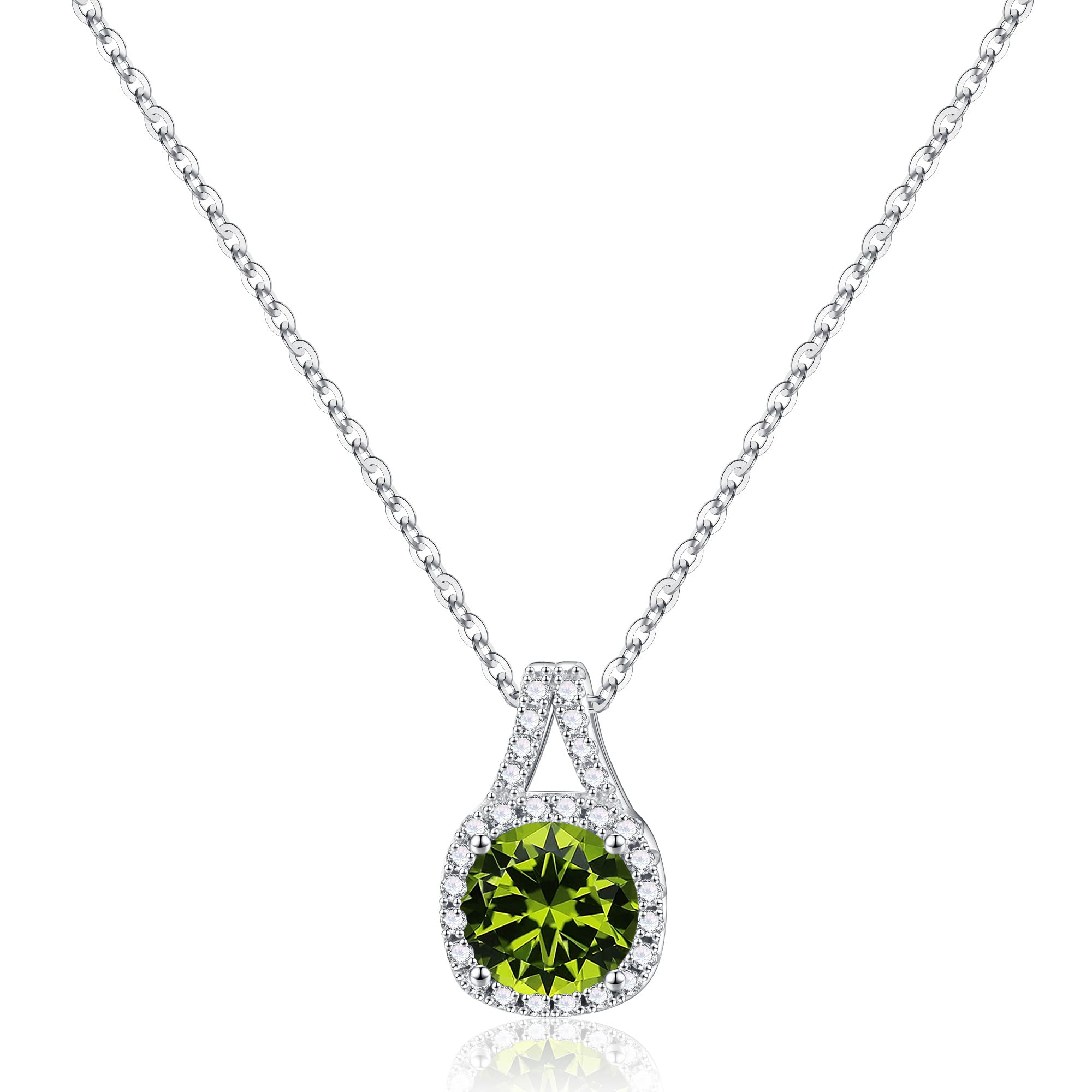 925 Sterling Silver Necklace for Women - Sparkling Birthstone Pendant Jewelry | Elegant Gift for Anniversary, Birthday, Mother's Day | Perfect for Her, Wife, Mom & Best Friend | Ideal for Date Nights, Special Occasions & Everyday Wear
