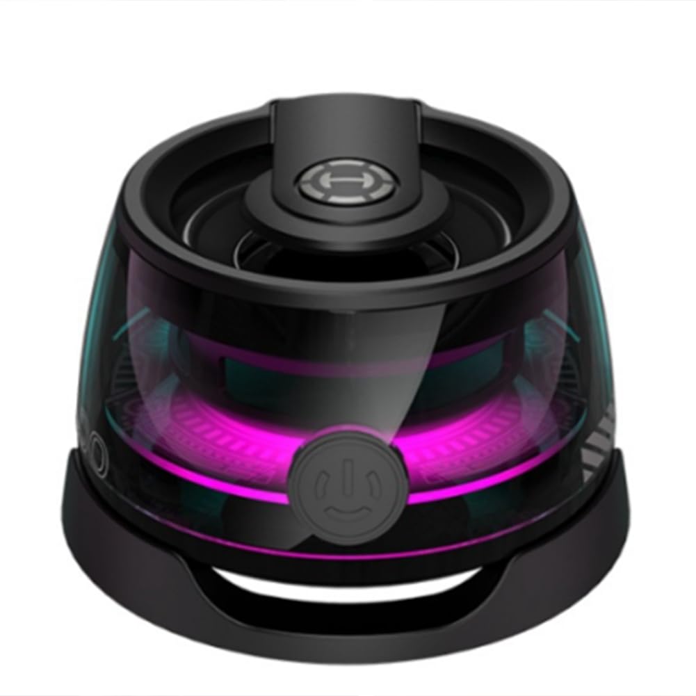 Kioball Portable Magnetic Bluetooth Speaker - Mini Wireless Sound Box with Bluetooth 5.3, RGB Lighting & Phone Holder - True Wireless Bass Speaker for Outdoor, Travel, Home, and Party Use