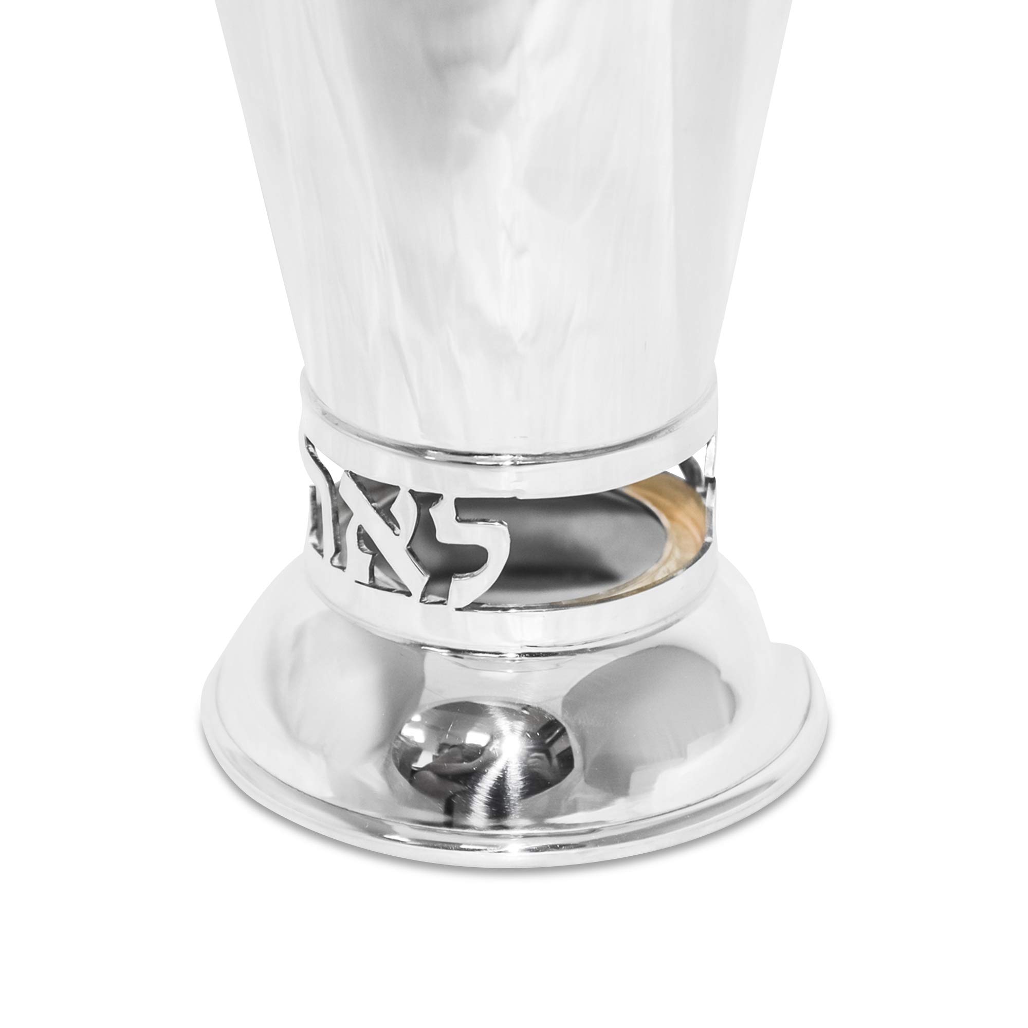 Personalized Sterling Silver Kiddush Cup - Custom Engraved Hebrew or English Name with Colorful Enamel - Perfect for Jewish Holidays, Bar Mitzvahs & Wedding Gifts