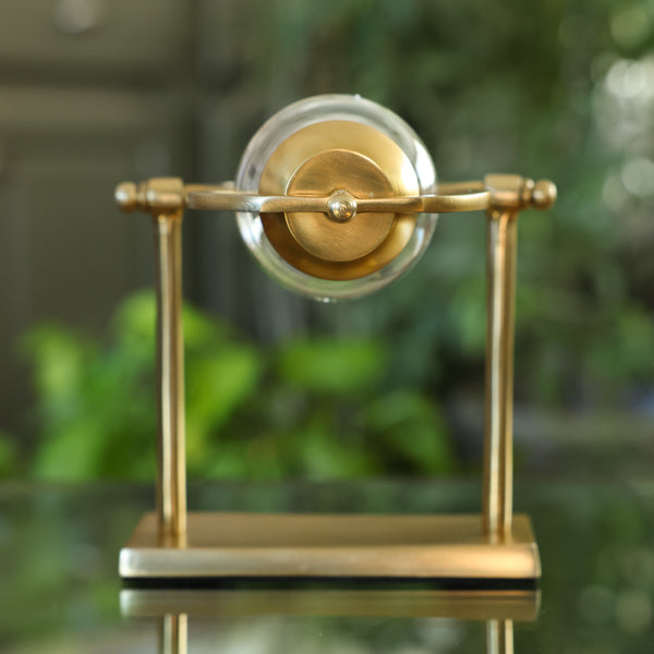 Gold Figure Eight Rotating Hourglass Kit - Decorative Sand Timer for Home Office Desk, Meditation & Stress Relief - Perfect Gift for Zen Decor