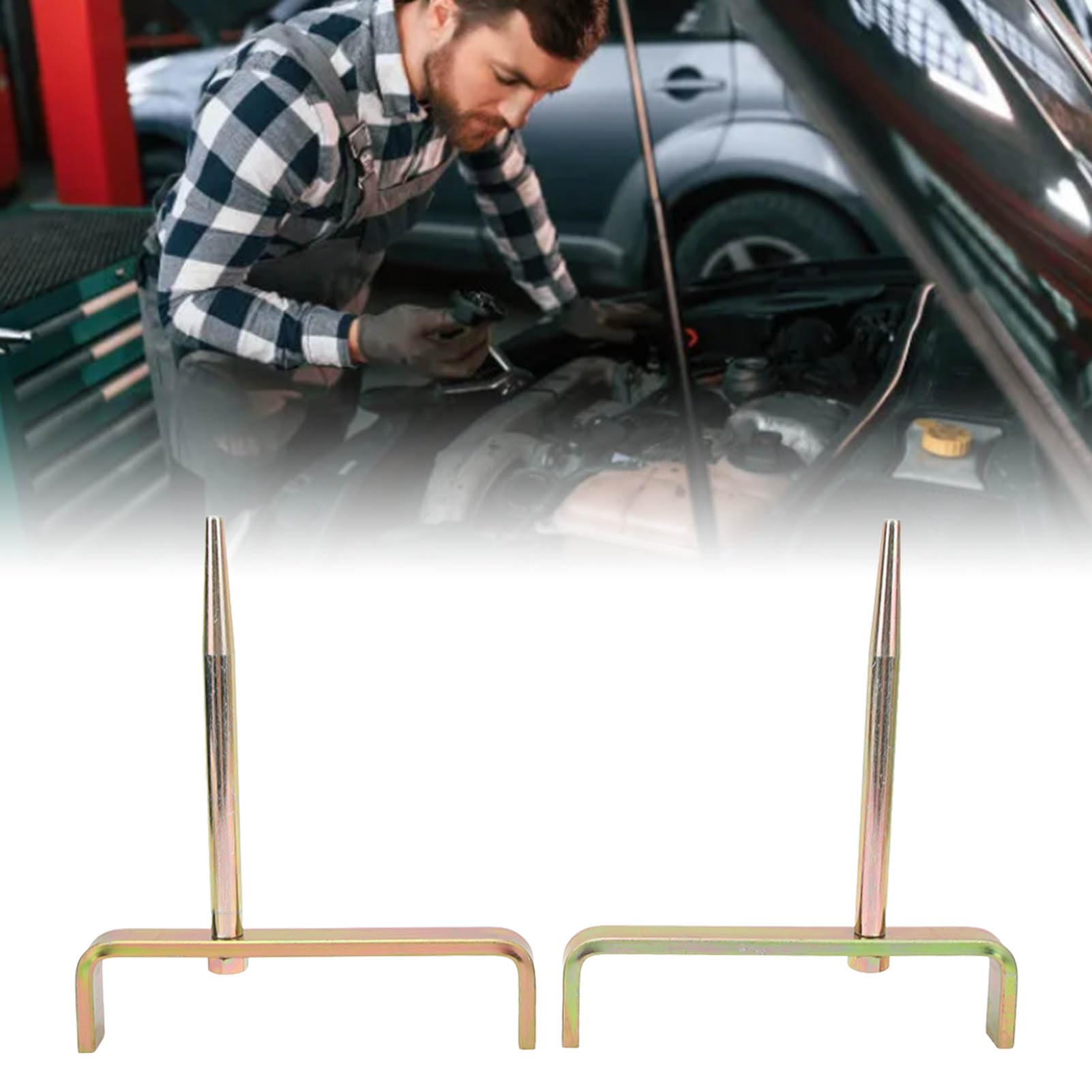 2-Piece Alloy Steel Cylinder Head Stand Set - Heavy Duty Engine Bracket for Car & Motorcycle Repair, Maintenance & Storage | Perfect for Mechanics, DIY Auto Shops & Garage Organization