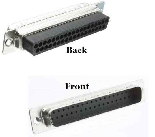 DB37 Male Crimp Kit - No Ear, Full Profile, Deluxe Metal Hood Connector Set for Industrial Equipment & Automotive Wiring (Compare at $21.26) - Perfect for Data Centers, Server Rooms & Vehicle Electronics Installation