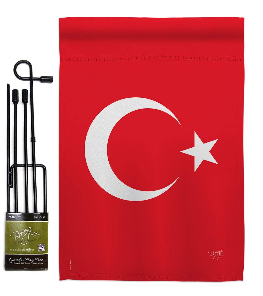 Turkey Garden Flag Set with Stand - Double-Sided Yard Decor for Home & Gifts