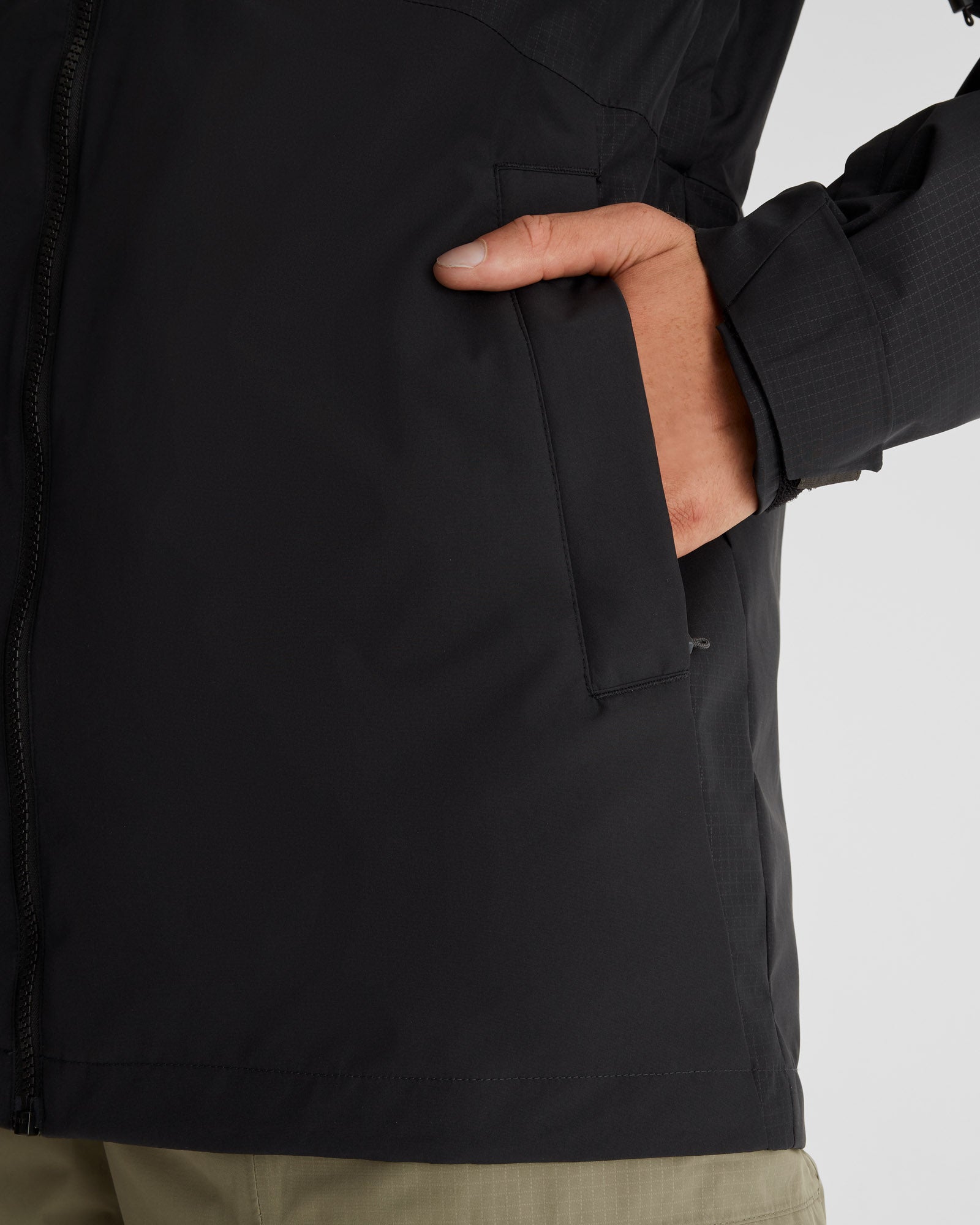 Men's PWDR Days 2L Shell Snow Jacket - Waterproof Winter Coat for Skiing & Snowboarding - Black Stingray Color - Ideal for Cold Weather Outdoor Activities