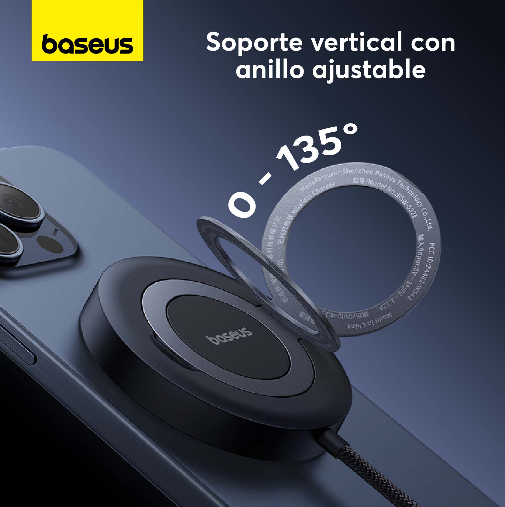 Baseus Mini4 Qi2 Wireless Charger 15W - Universal Fast Charging Pad for iPhone, Samsung, Google Pixel - Perfect for Home, Office & Travel