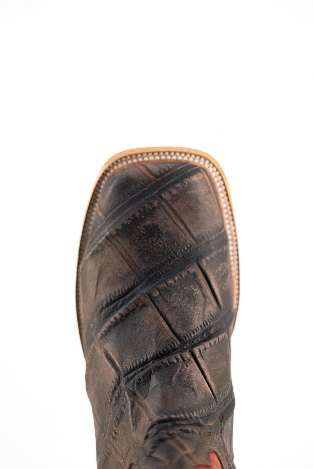 Renegade Alligator Square Toe Cowboy Boots for Men - Genuine Leather Western Boots with Rugged Sole - Perfect for Rodeo, Country Dancing & Outdoor Adventures