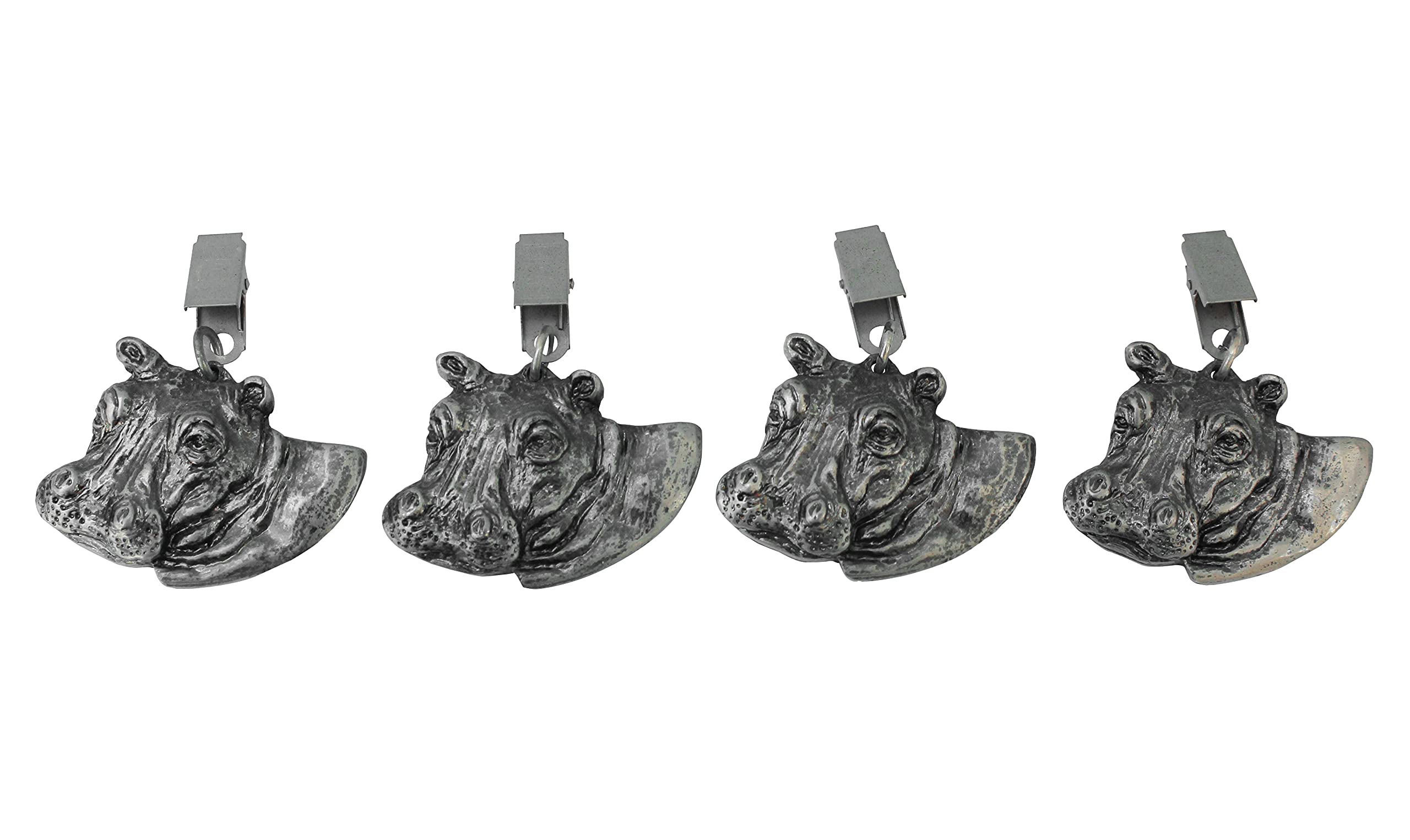 African Hippo Tablecloth Weights - Decorative and Functional Kitchen & Dining Accessories for Outdoor Picnics, Parties, and Home Decor
