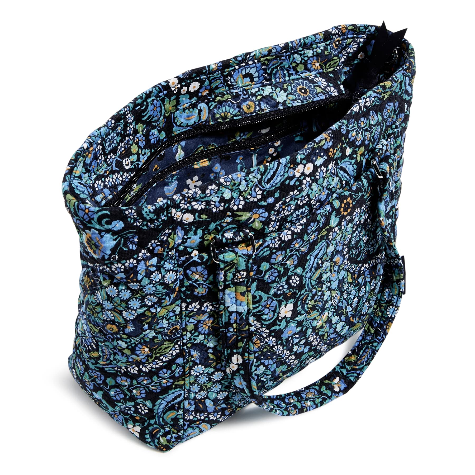 Vera Bradley Cotton Multi-Strap Shoulder Satchel Purse for Women - Stylish Crossbody Bag with Adjustable Straps, Perfect for Work, Travel, and Everyday Use