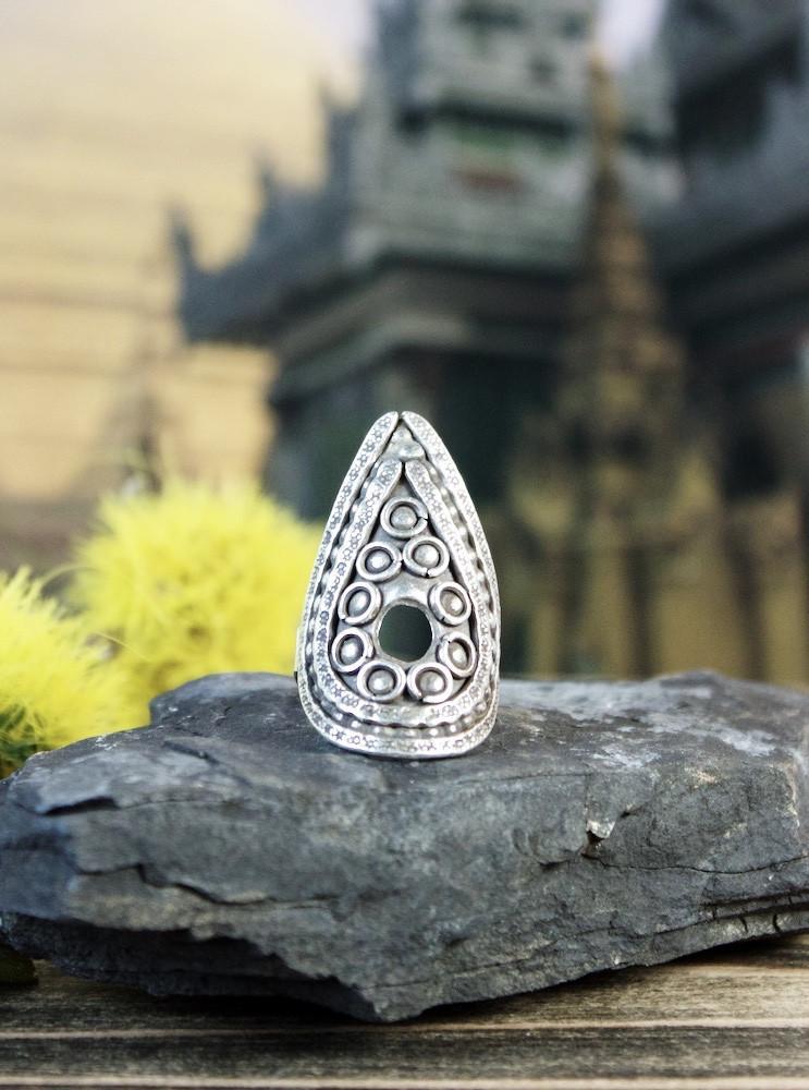 Adjustable Rain Drop Ring for Women - Elegant Dainty Silver Stackable Band - Perfect for Everyday Wear, Gifts & Special Occasions
