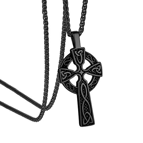 Celtic Knot Cross -Black