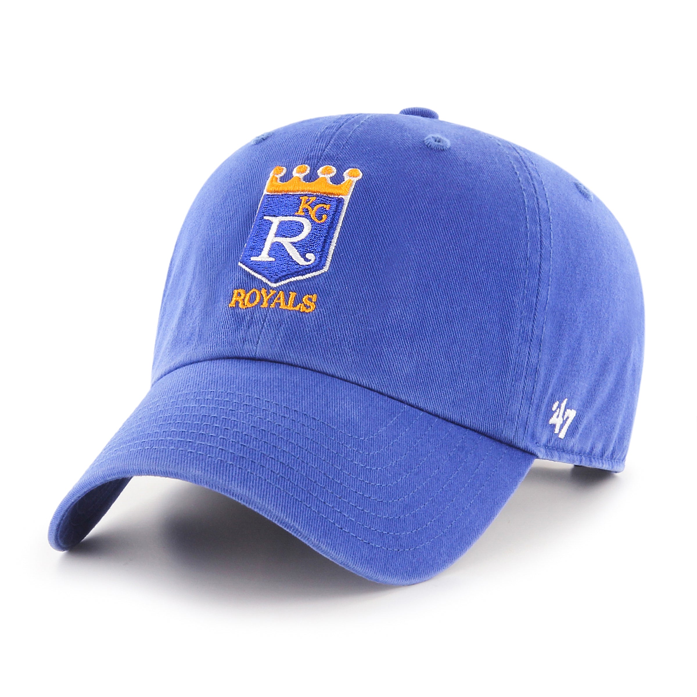 47 Brand Kansas City Royals Cooperstown Cleanup Adjustable Strapback Hat - MLB Baseball Cap for Men & Women - Perfect for Games, Tailgating & Casual Wear