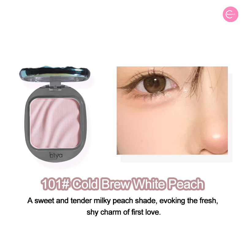 Biya Mirage Wave Blush Palette - 6 Color Matte & Shimmer Blush Set for Cheeks, Buildable & Blendable Makeup - Perfect for Everyday Wear, Date Night & Special Occasions