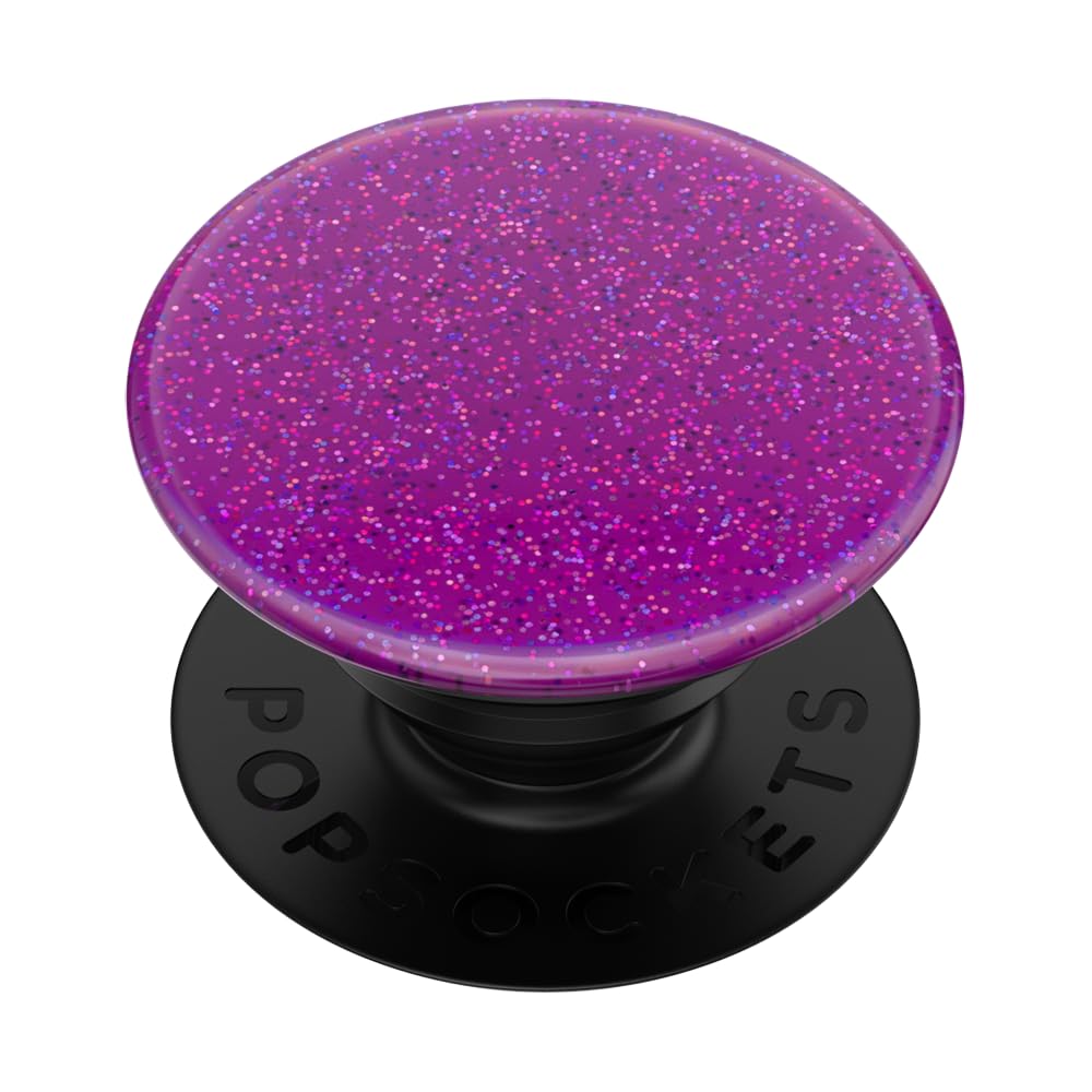 PopSockets Phone Grip with Expanding Kickstand - Glitter Confetti Purple Haze | Secure Phone Holder for iPhone & Android | Perfect for Selfies, Video Calls & Hands-Free Viewing