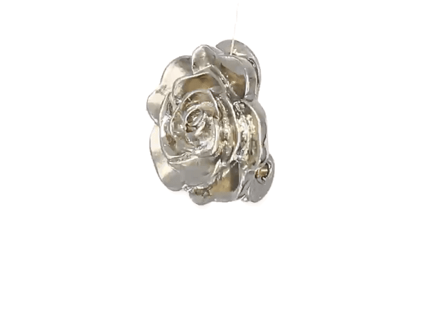 Vintage 1928 Flower Button Clip-On Earrings for Women - Elegant Costume Jewelry for Parties, Weddings & Special Occasions